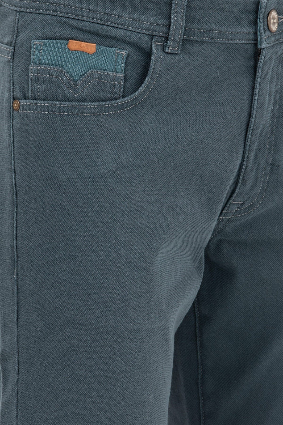 U.s. Polo Erkek Spor Slimfit Denim Pantolon 1610372 Rany 090 Mint
