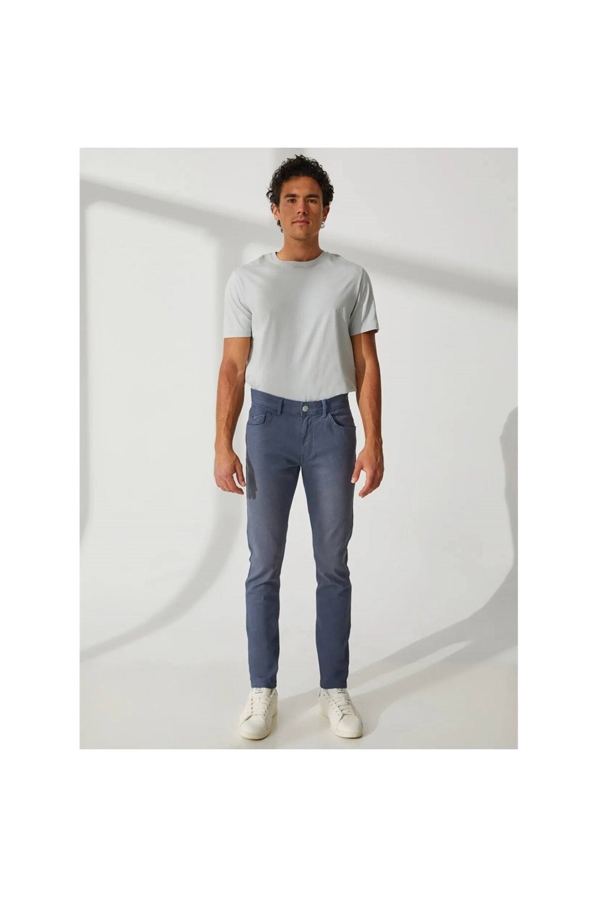 U.s. Polo Erkek Spor Slim Fit Denim Pantolon 1582550 DN0021 Açık Mavi
