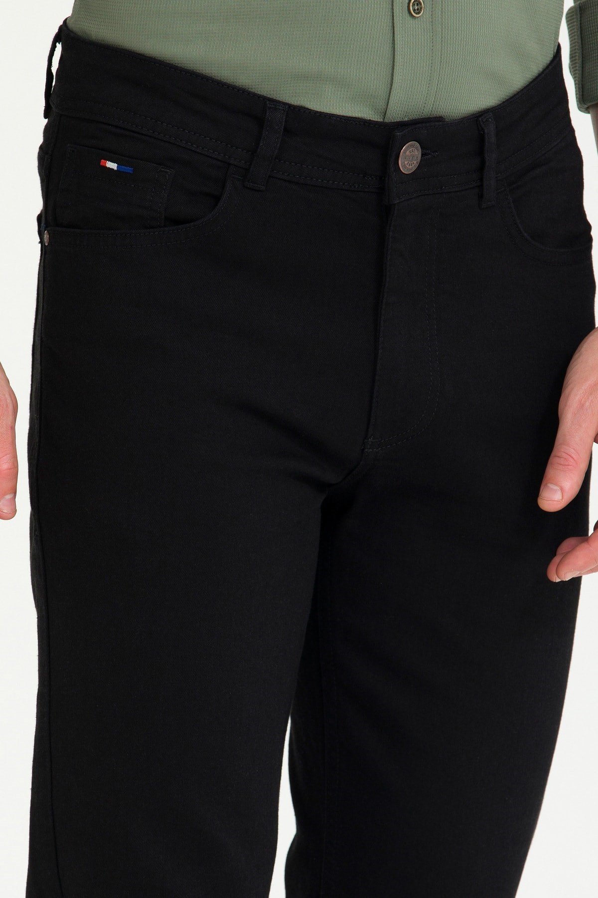 U.S. POLO ERKEK SLİM FİT DENİM PANTOLON 1599378 RC-LACOPO 027 SİYAH