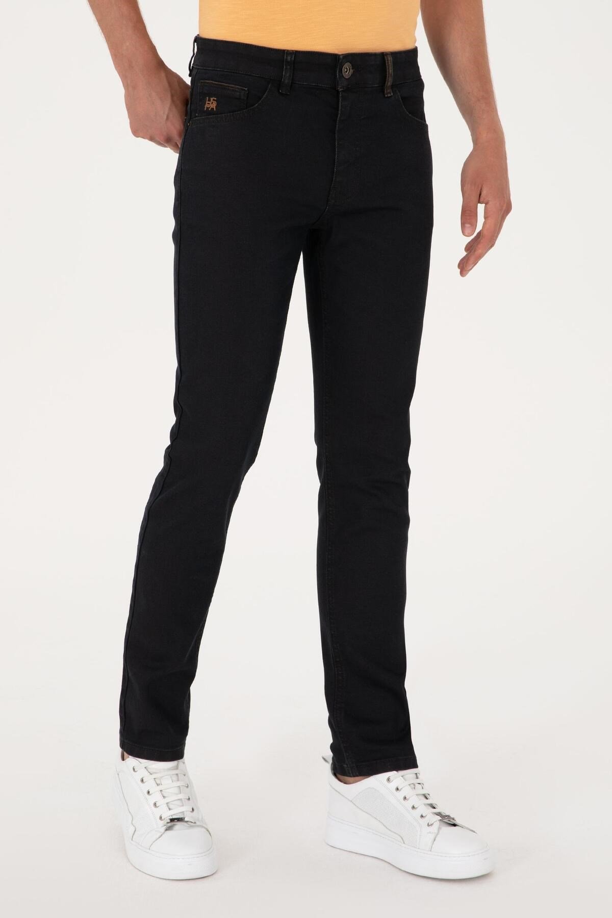 U.S. Polo Assn Erkek Kahverengi Slim Fit Jeans 2081352