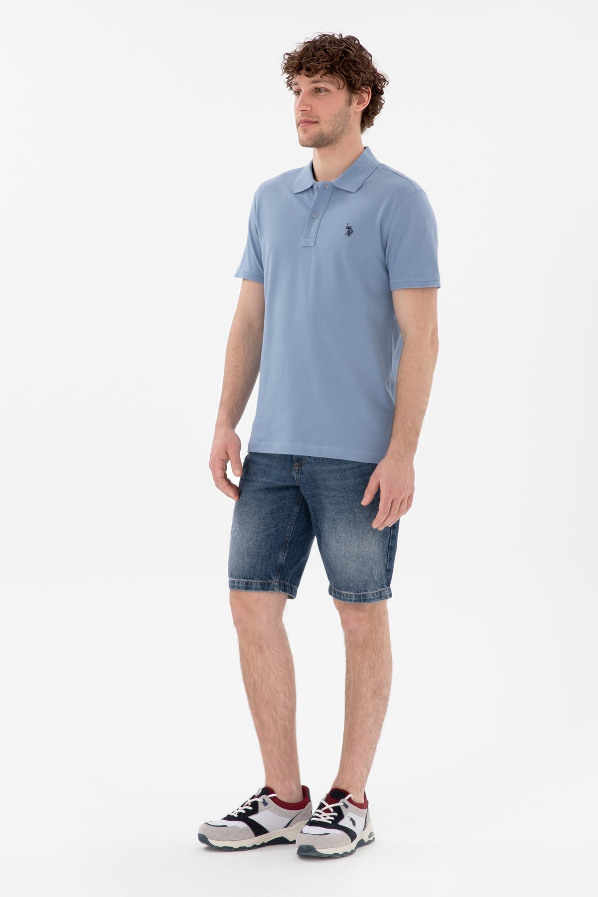 U.S. Polo Assn. Gtp04Iy025 Beyaz Erkek Polo Yaka T-shirt 2084151