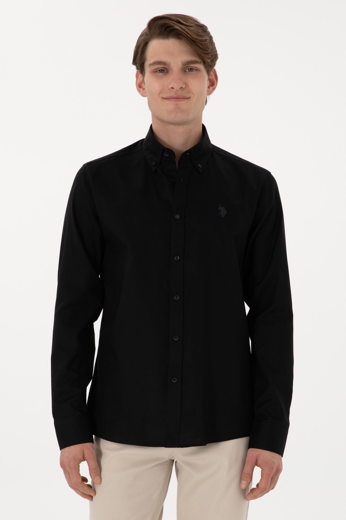 U.s. Polo Assn. %100 Pamuk Uzun Kol Slim Fit Gömlek 2083199
