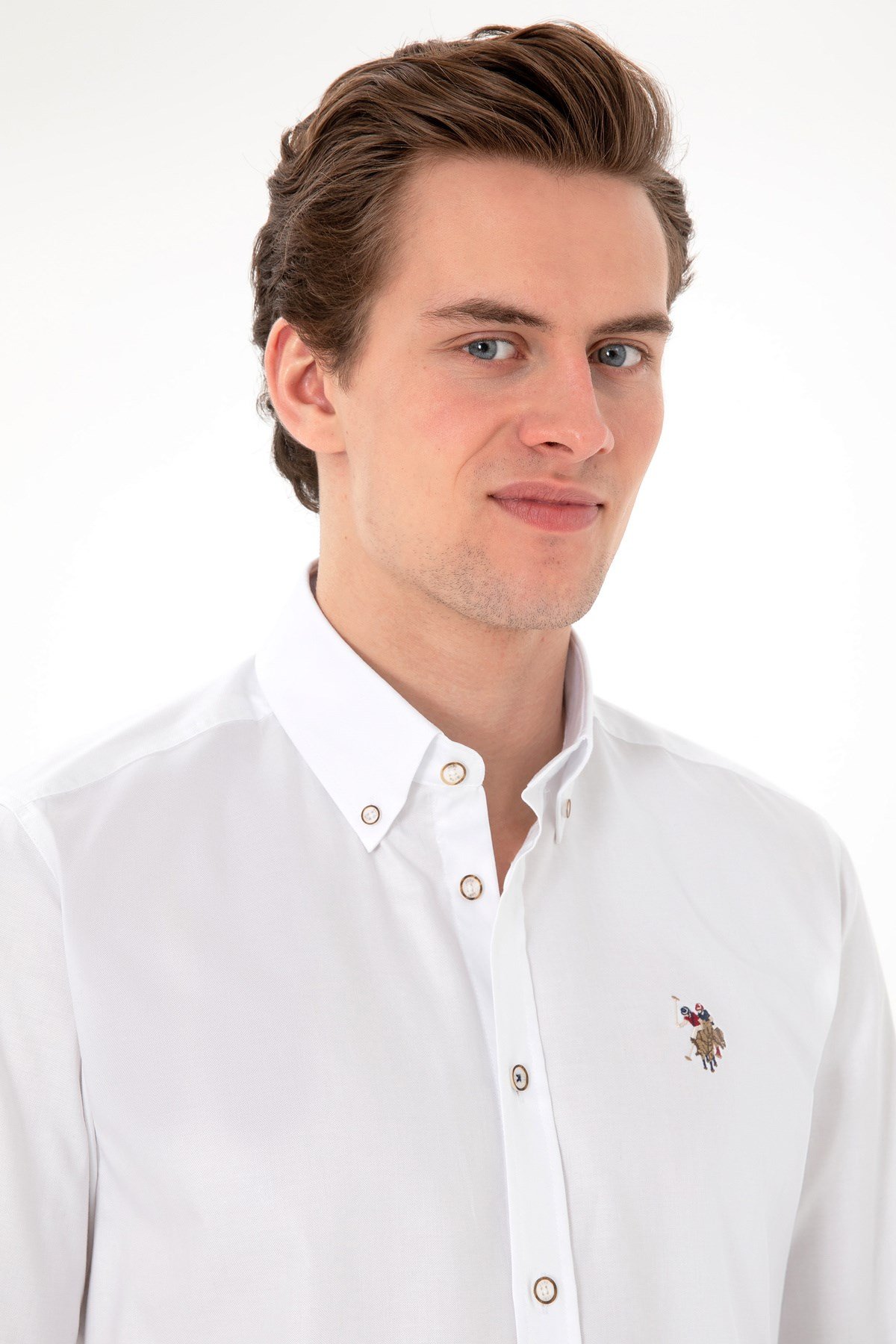 U.s. Polo Assn. %100 Pamuk Uzun Kol Slim Fit Gömlek 2082904