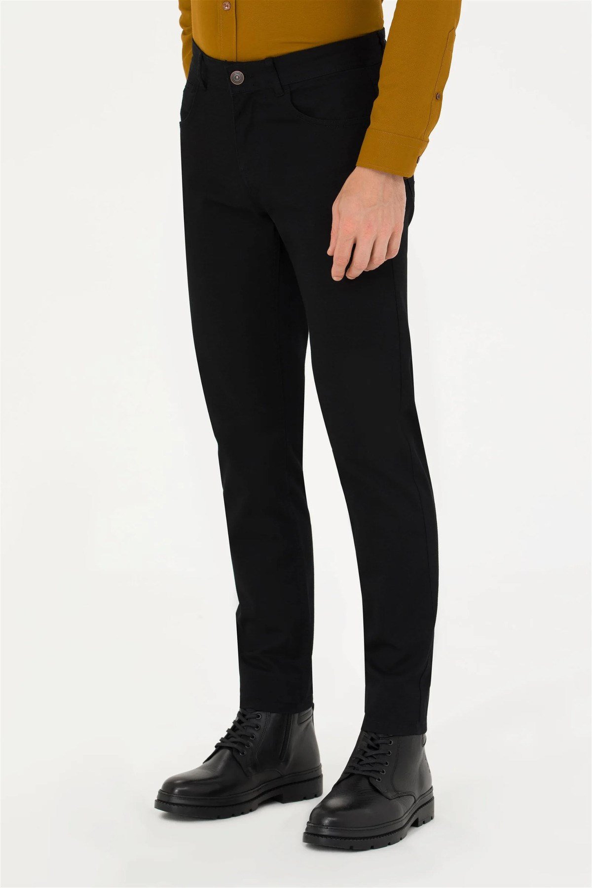 U.s. Polo Assn. Erkek Siyah Kanvas Pantolon 1728006