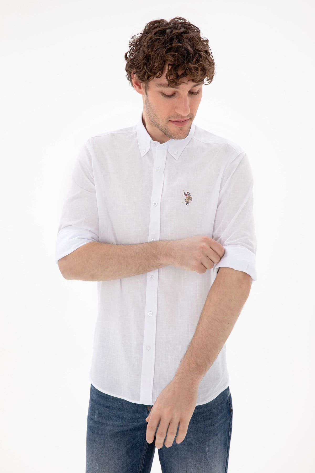 U.s. Polo Assn. Dokuma Uzun Kol Regular Gömlek 2084002