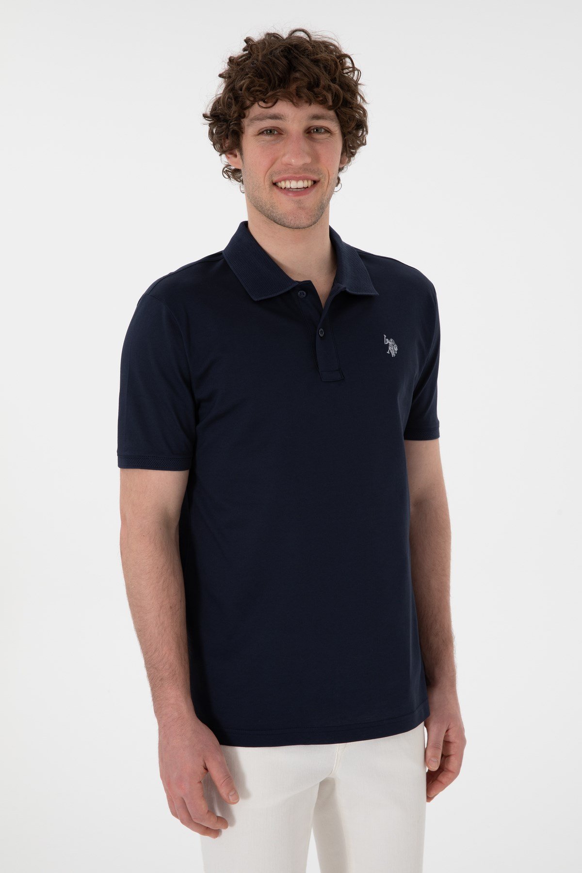 U.s. Polo Assn. Erkek Regular Fit Polo Yaka Basic Tişört 2084383