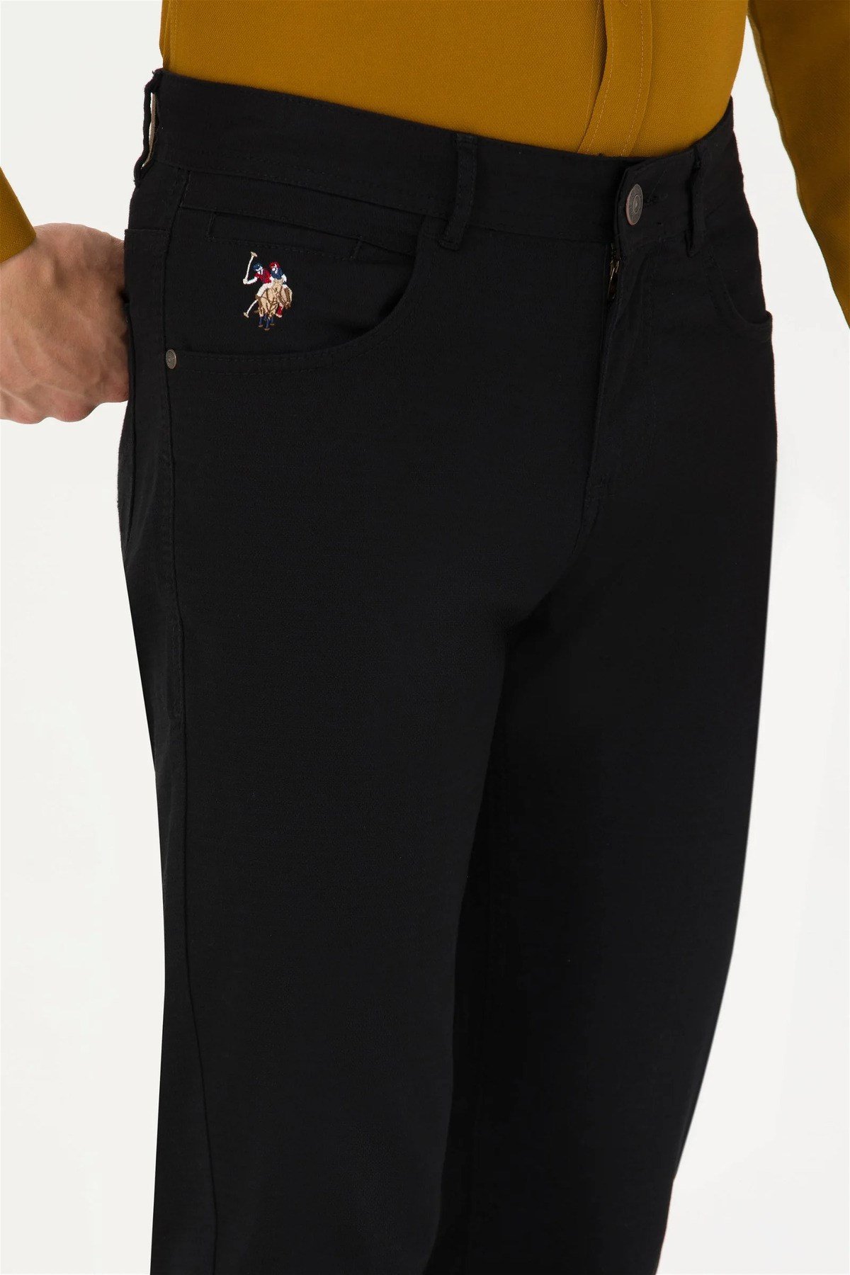 U.s. Polo Assn. Erkek Siyah Kanvas Pantolon 1728006
