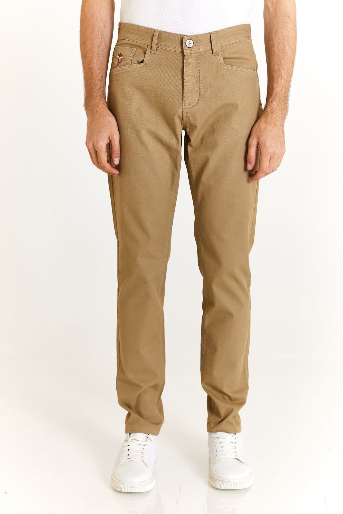 U.S. Polo Assn. Standart Kalıp Düz Paça Normal Bel Siyah Erkek Pantolon 1873679