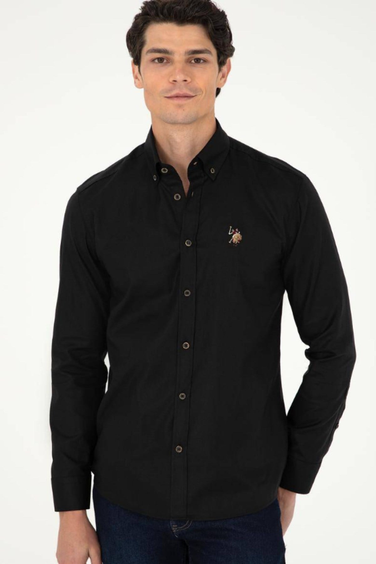 U.s. Polo Assn. Uzun Kollu %100 Pamuk Basic Gömlek 1962279