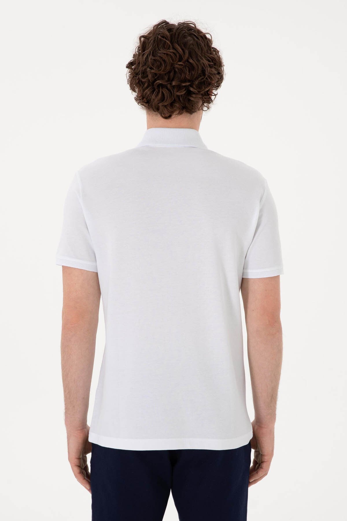 U.S. Polo Assn. Gtp04Iy025 Beyaz Erkek Polo Yaka T-shirt 2084151