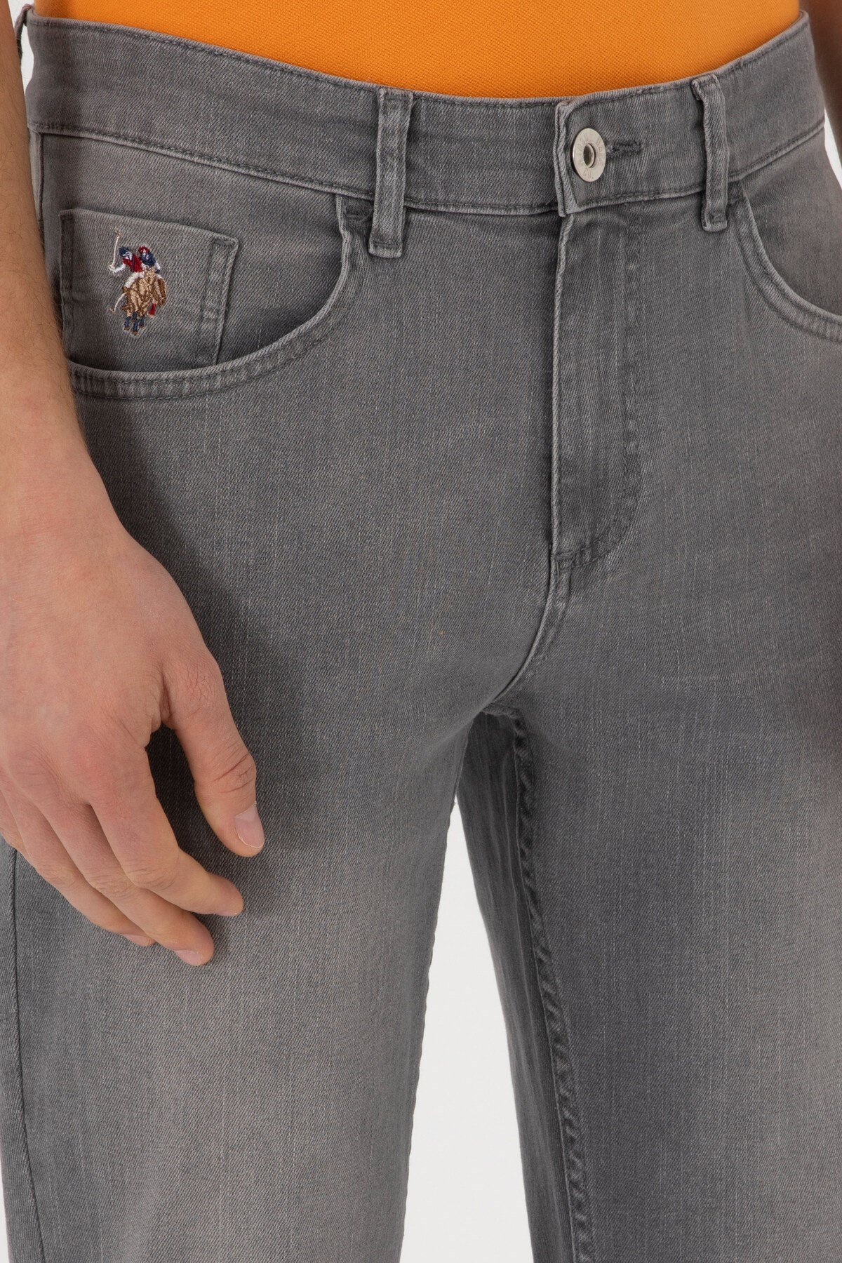 U.s. Polo Assn. Erkek Gri Jean Pantolon 2081300