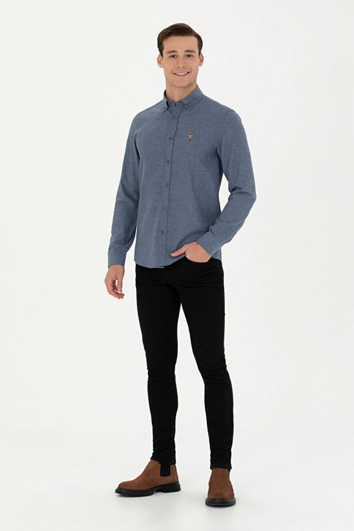 U.S. Polo Assn. Erkek Slim Fit Gömlek - G081SZ004-000-1672287