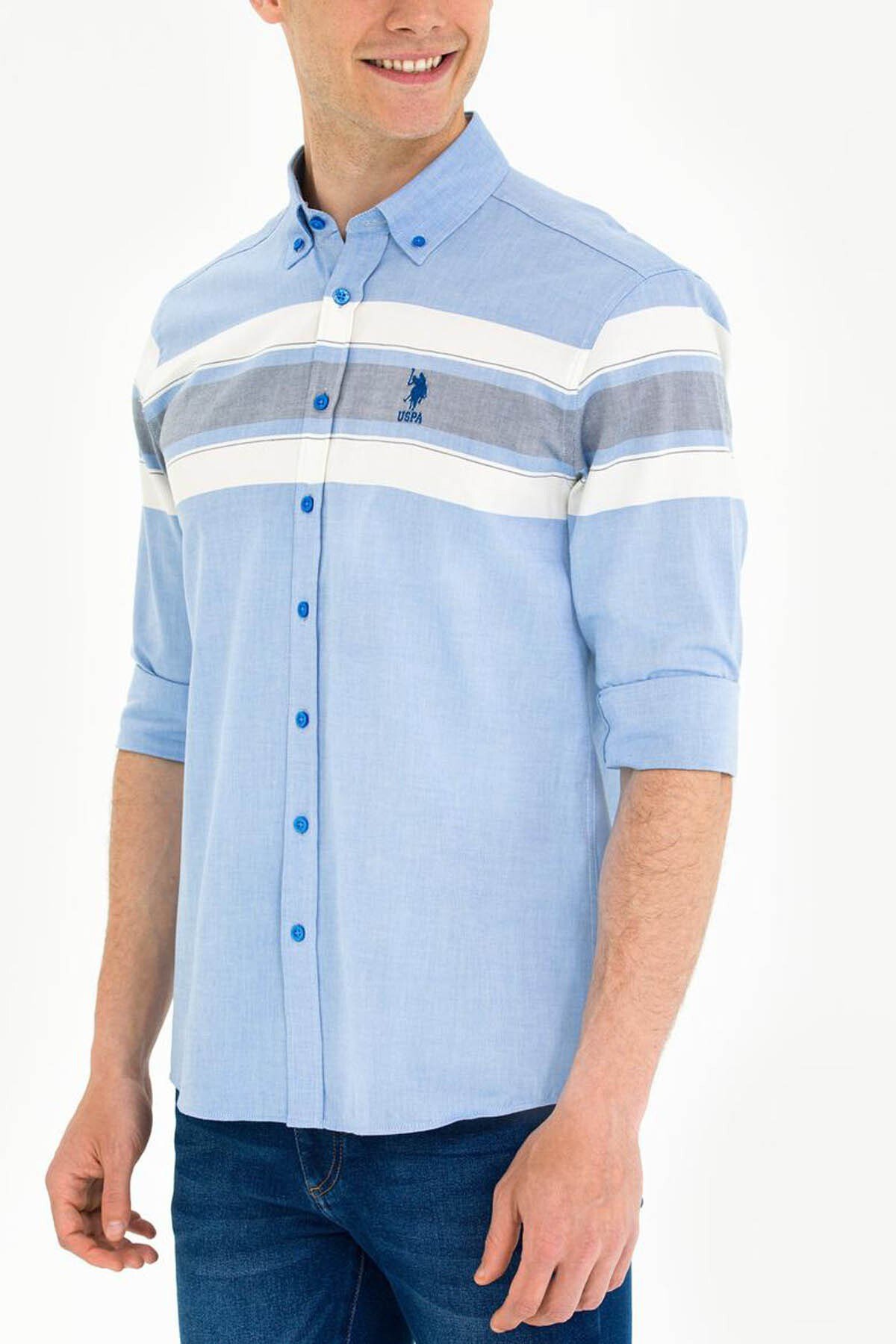 U.S. Polo Assn. Rıbaro Saks Erkek Gömlek 1584026