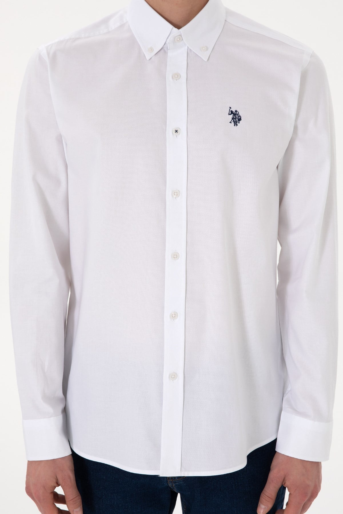 U.s. Polo Assn. %100 Pamuk Uzun Kol Slim Fit Gömlek 2083199