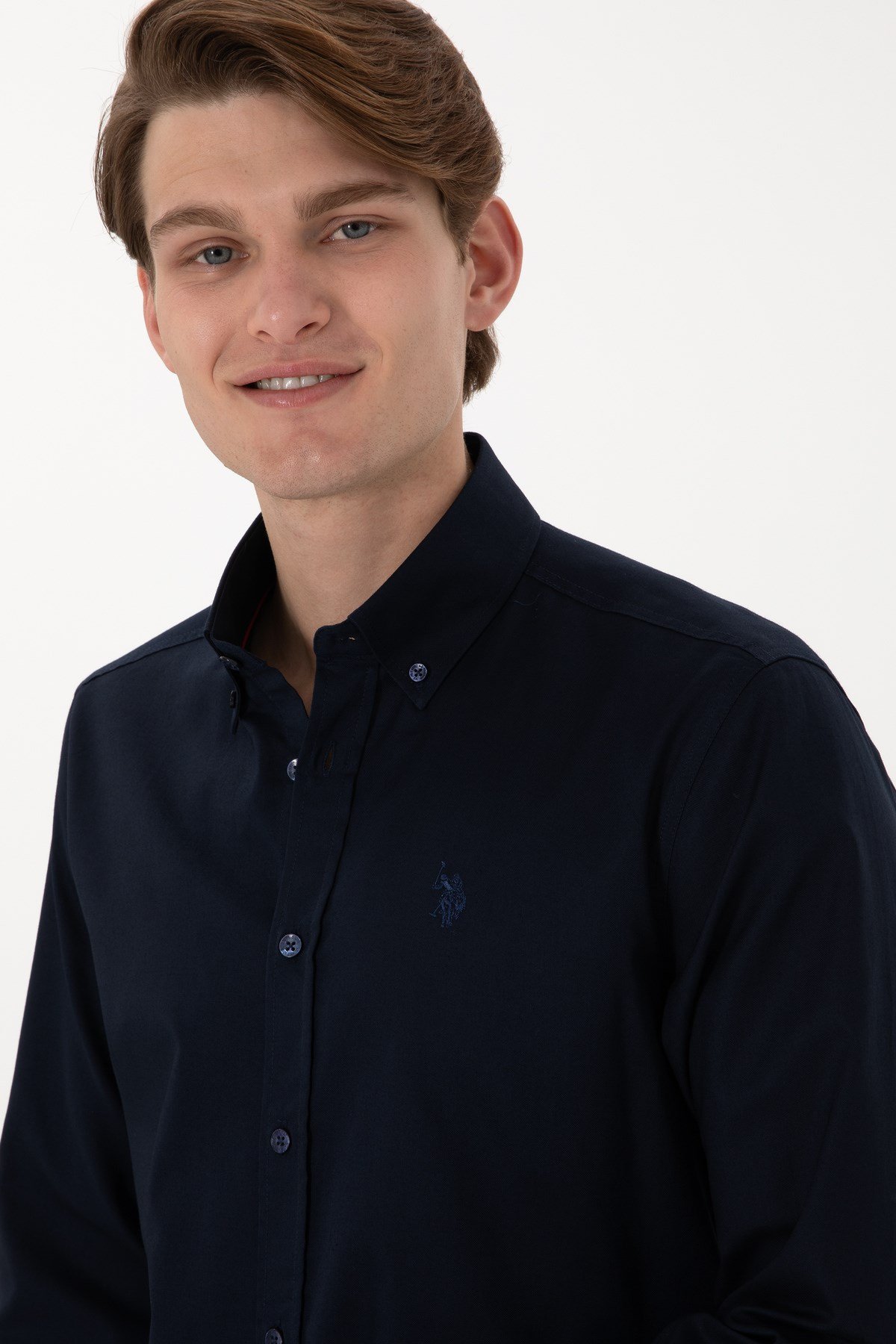 U.s. Polo Assn. %100 Pamuk Uzun Kol Slim Fit Gömlek 2083199