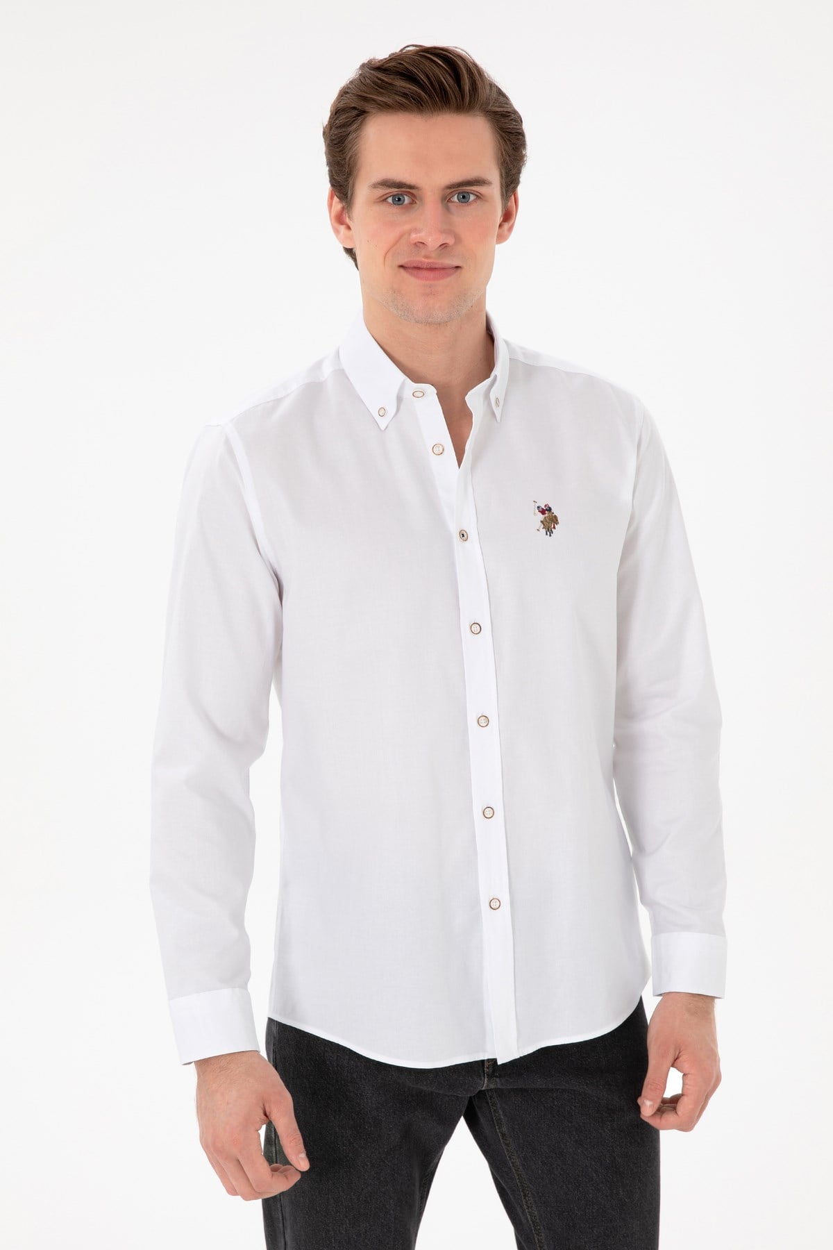 U.s. Polo Assn. Dokuma Uzun Kol Regular Gömlek 2083079