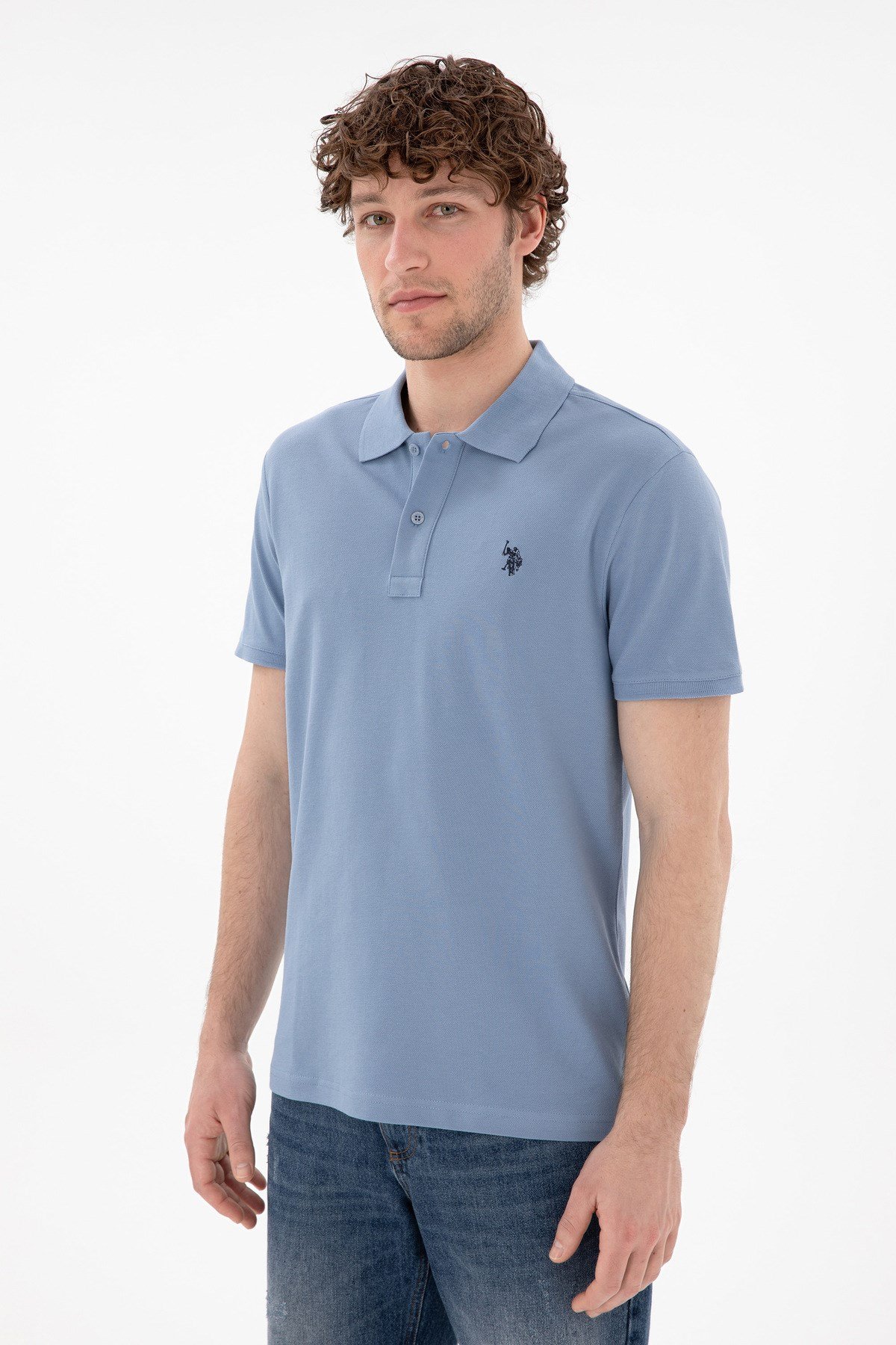 U.S. Polo Assn. Gtp04Iy025 Beyaz Erkek Polo Yaka T-shirt 2084151