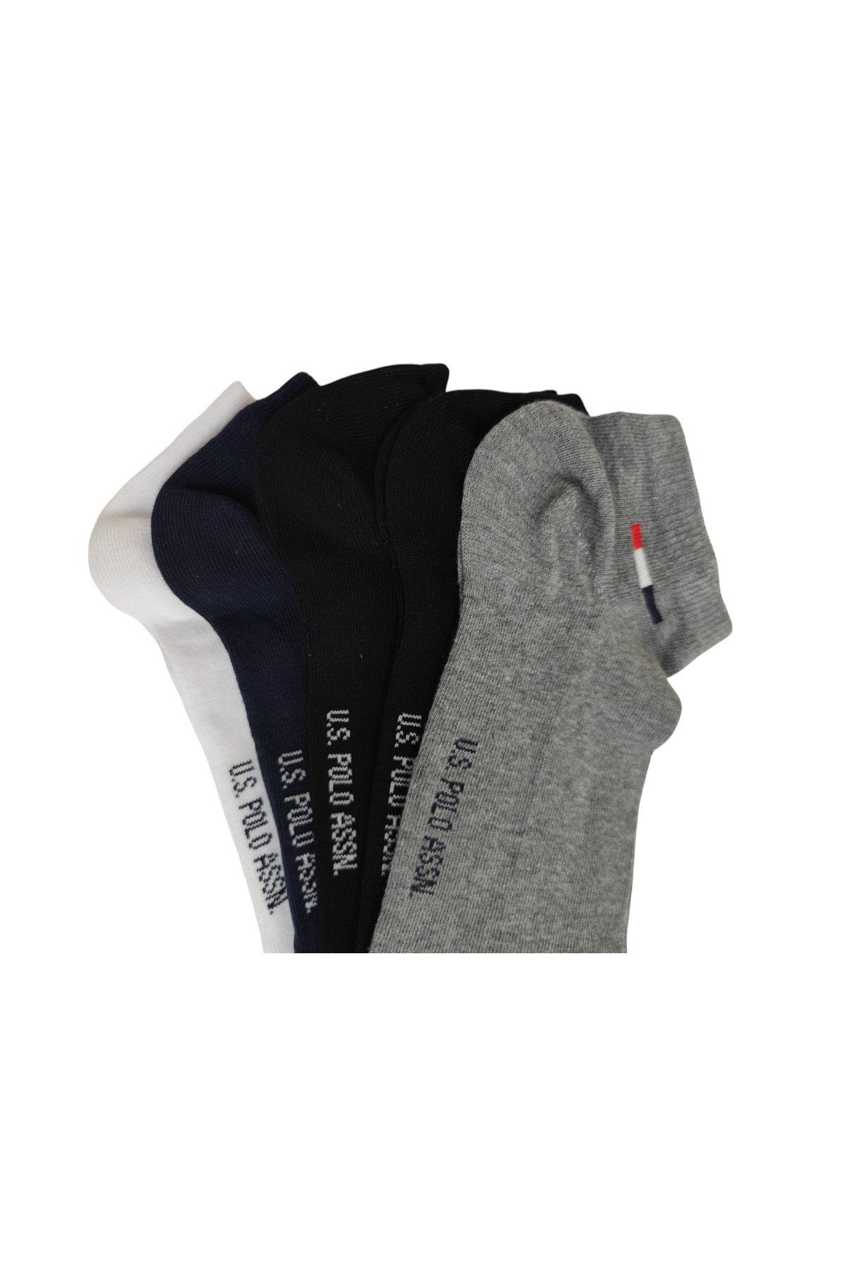 U.s. Polo Assn. 5’li Paket Çorap Gri Melanj - Regular Fit - Şık ve Rahat Tasarım (Erkek/)