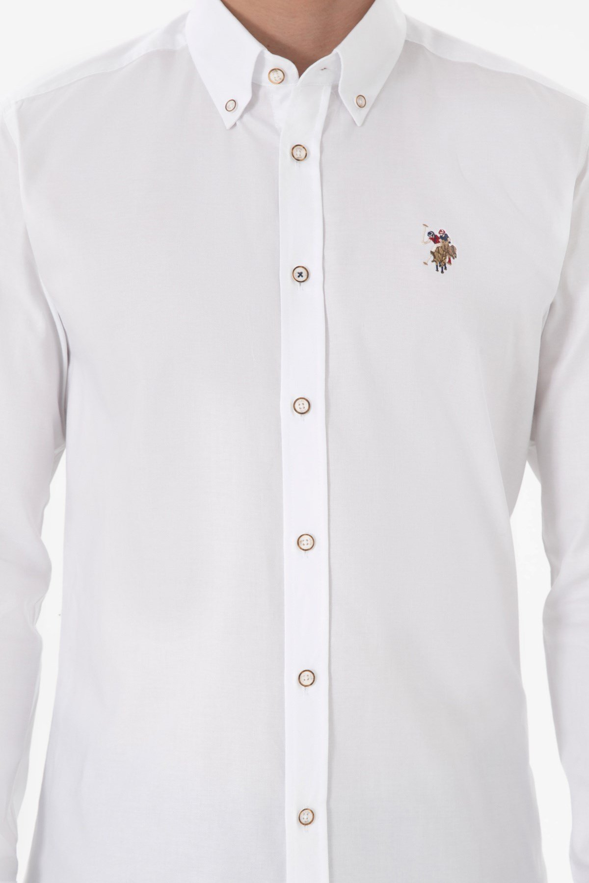 U.s. Polo Assn. %100 Pamuk Uzun Kol Slim Fit Gömlek 2082904