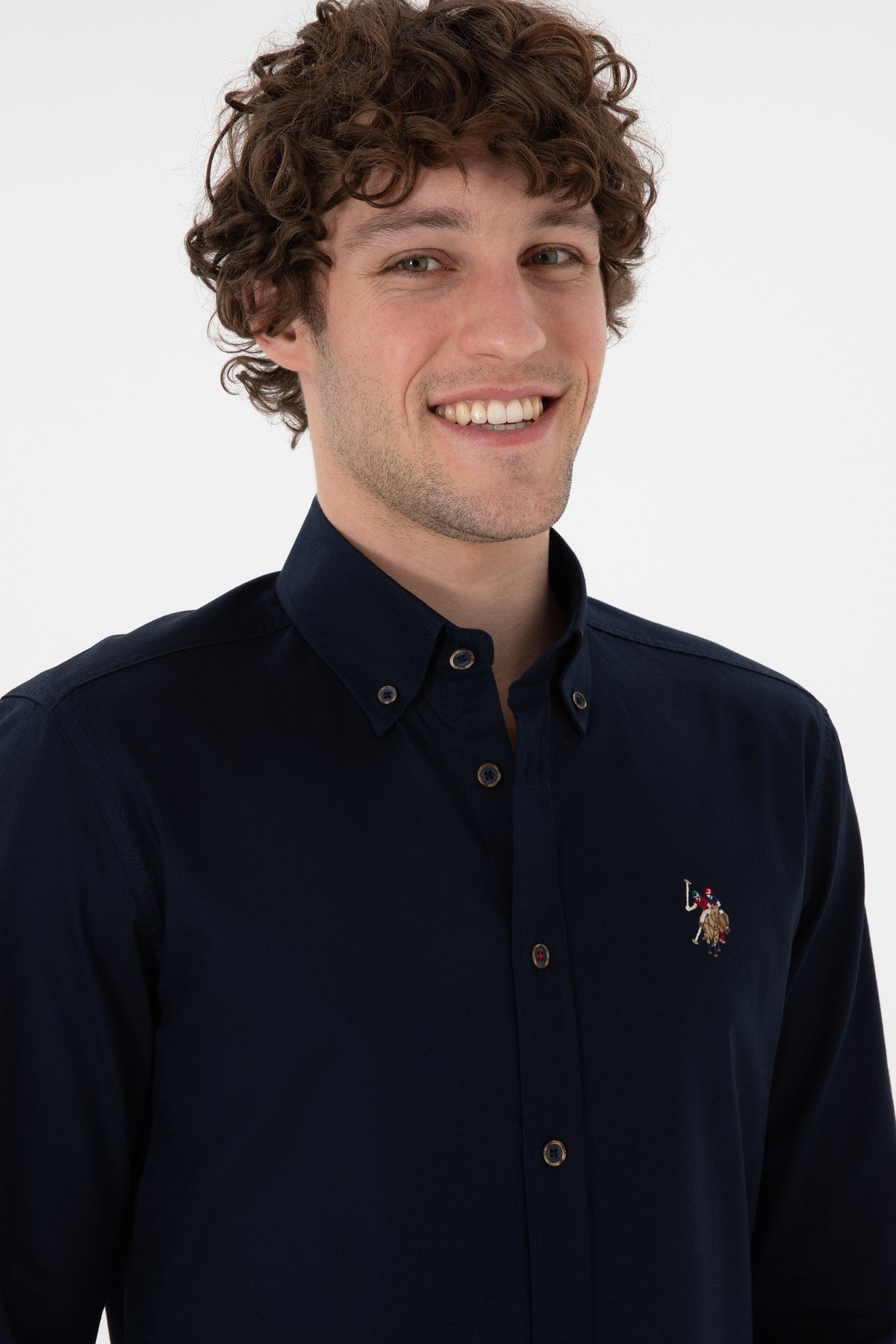 U.s. Polo Assn. %100 Pamuk Uzun Kol Slim Fit Gömlek 2082904