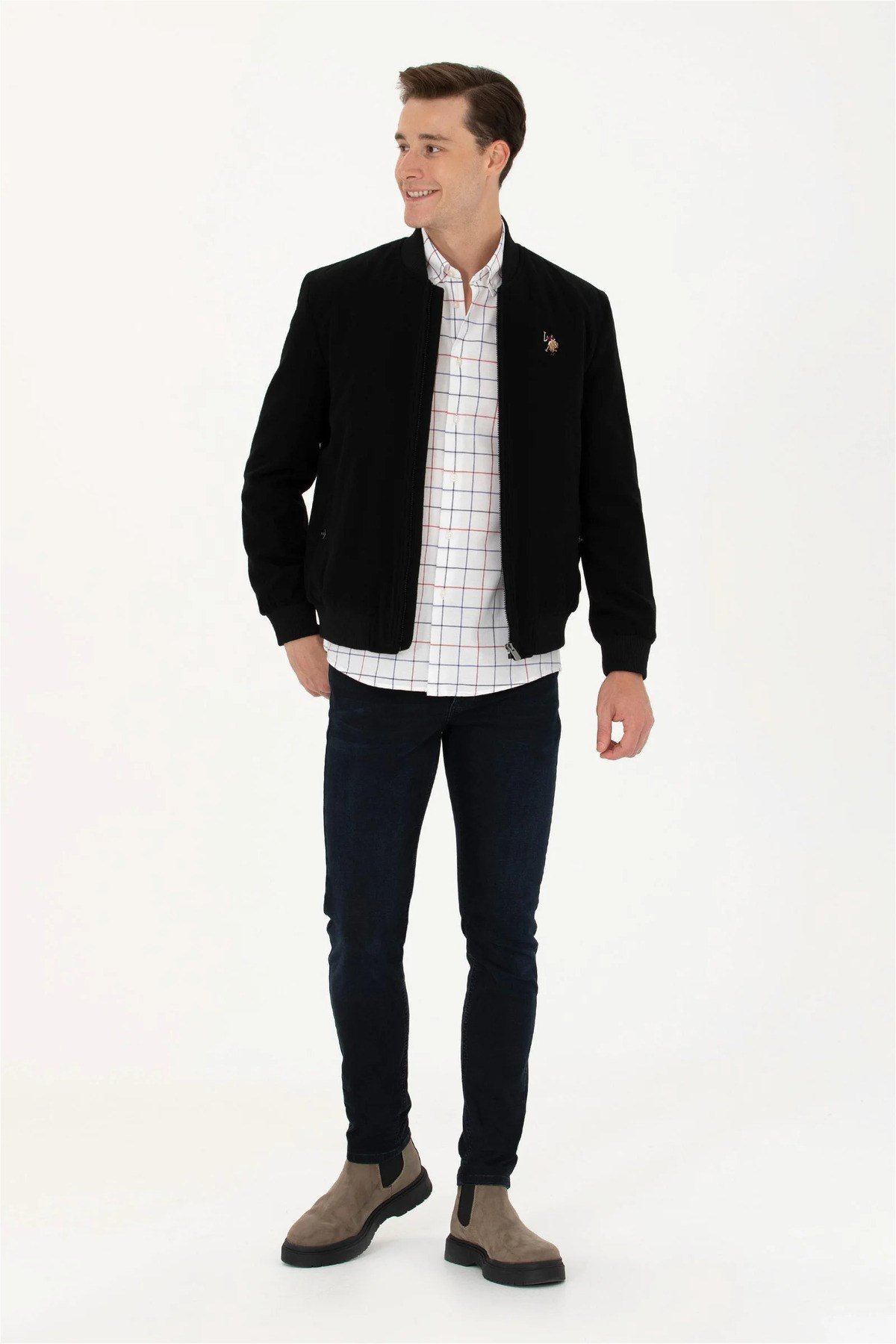 U.S. POLO ASSN. KAŞE SPOR SİYAH MONT