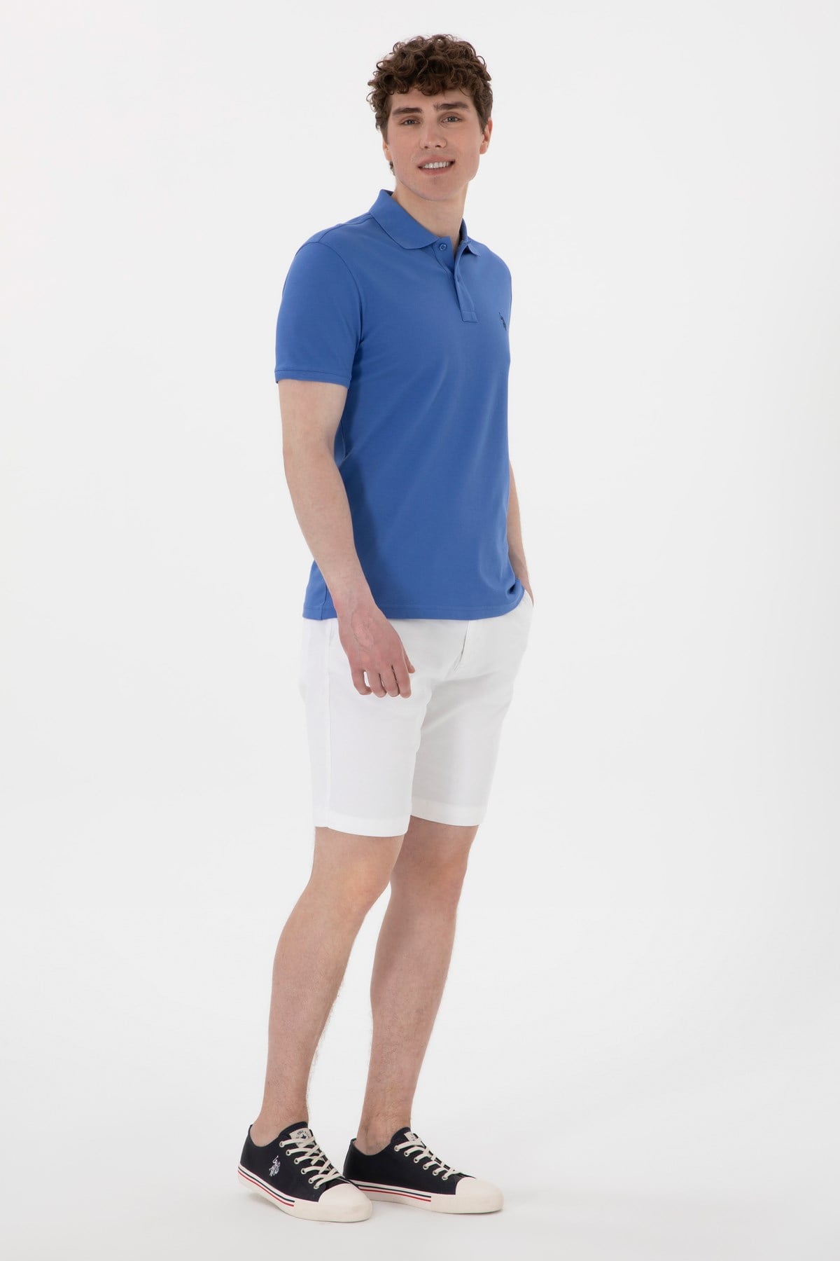 U.S. Polo Assn. Gtp04Iy025 Beyaz Erkek Polo Yaka T-shirt 2084151