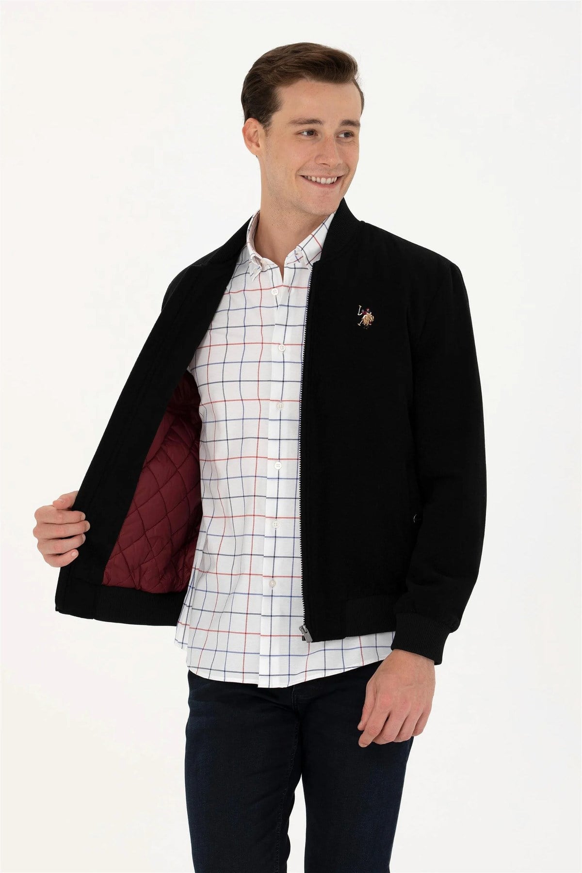 U.S. POLO ASSN. KAŞE SPOR SİYAH MONT