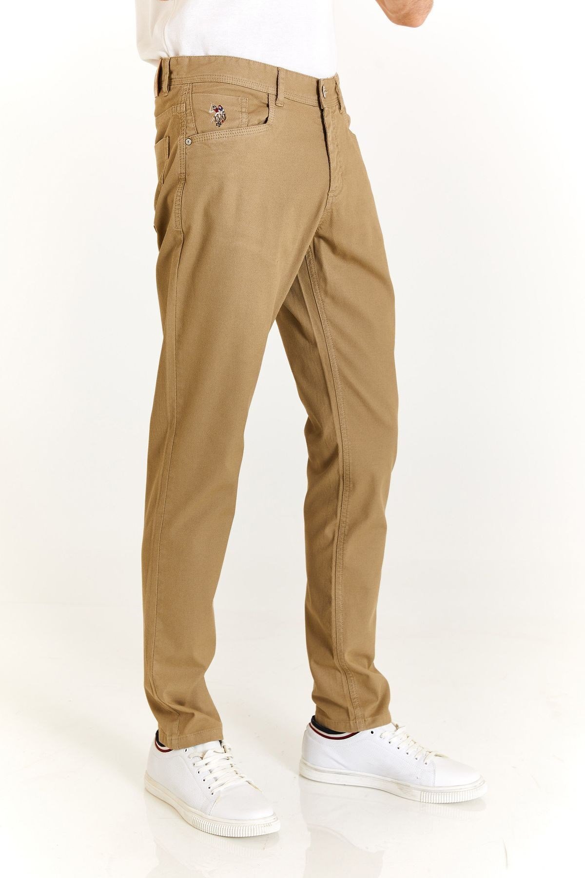 U.S. Polo Assn. Standart Kalıp Düz Paça Normal Bel Siyah Erkek Pantolon 1873679