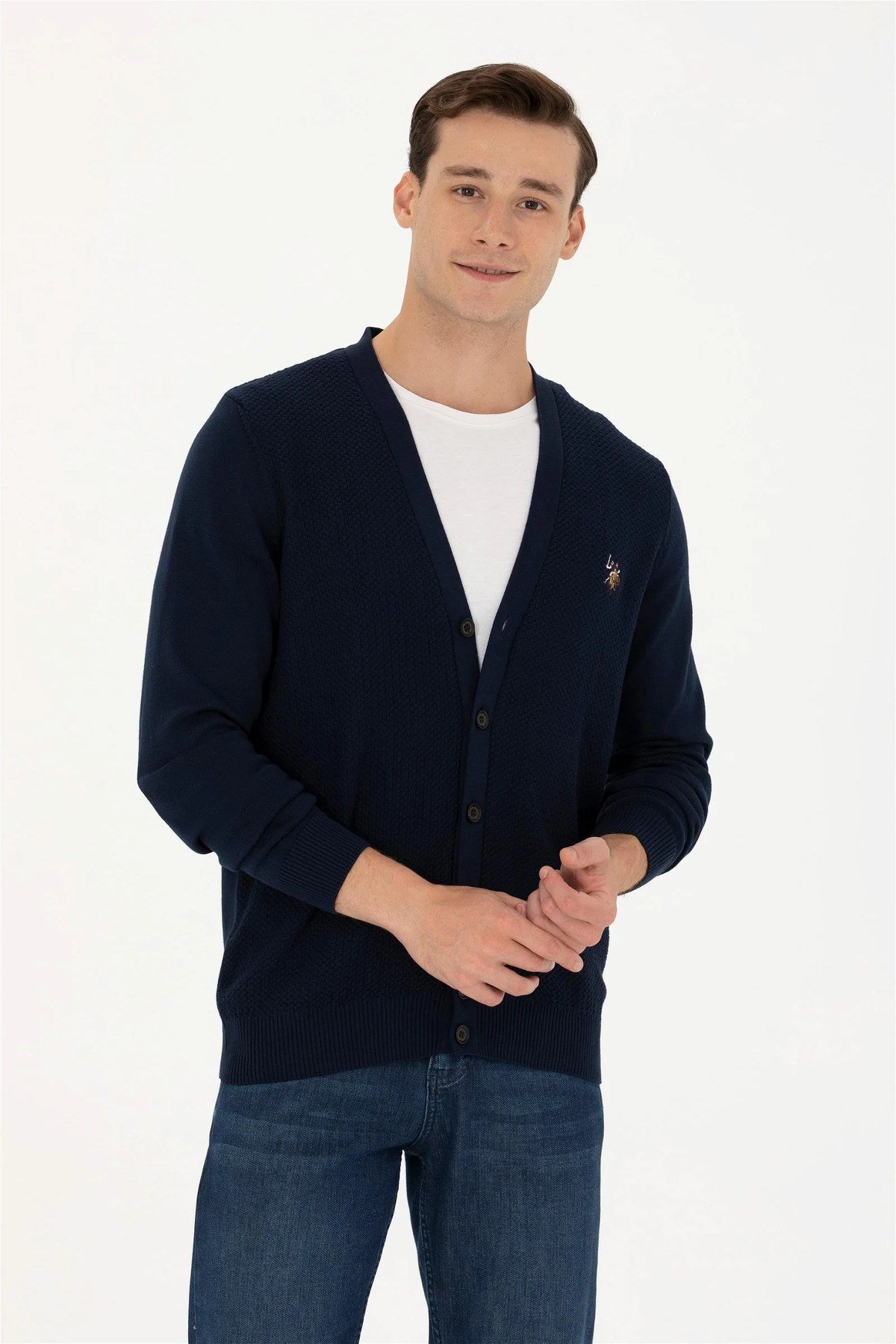 U.S. Polo Assn. Siyah Basic Triko Hırka Asil'Ce ButikHome