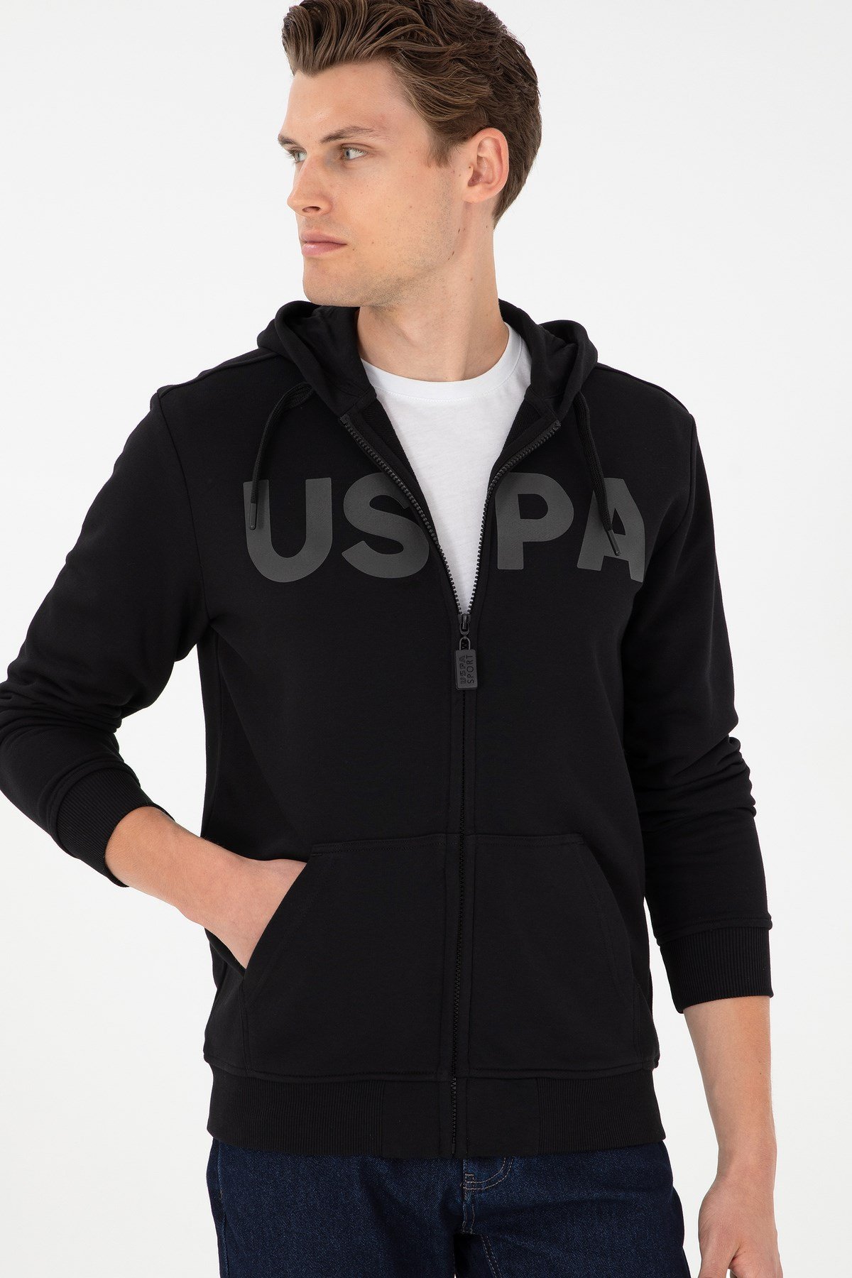 U.s. Polo Assn. Erkek Örme Kapüşonlu Hırka 1926816
