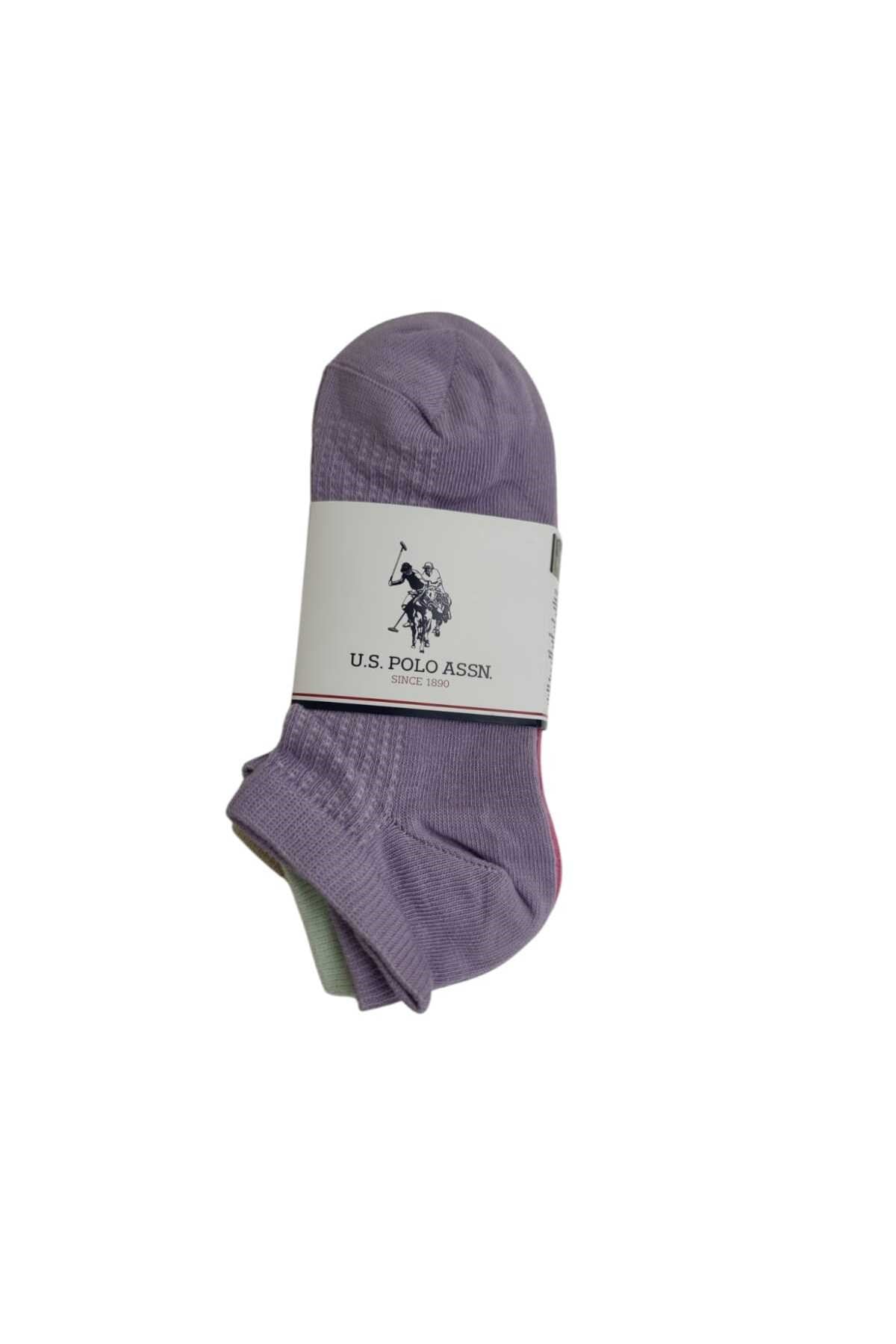 U.S. Polo Assn. Kadın 5'lü Patik Çorap SIFU