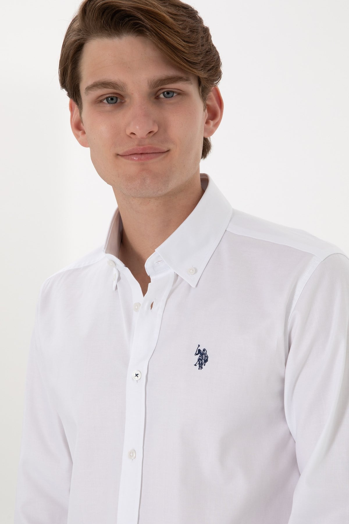 U.s. Polo Assn. %100 Pamuk Uzun Kol Slim Fit Gömlek 2083199