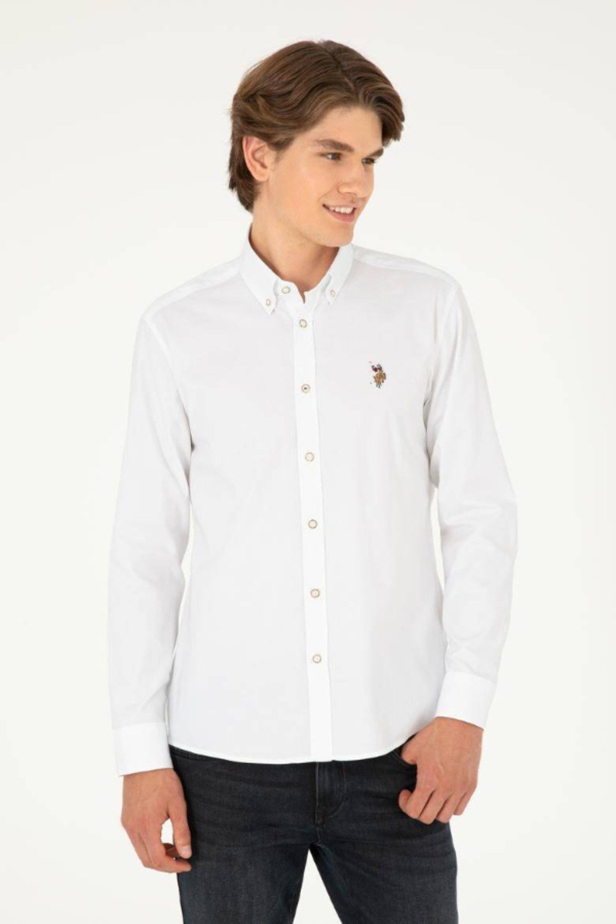 U.s. Polo Assn. Uzun Kollu %100 Pamuk Basic Gömlek 1962279