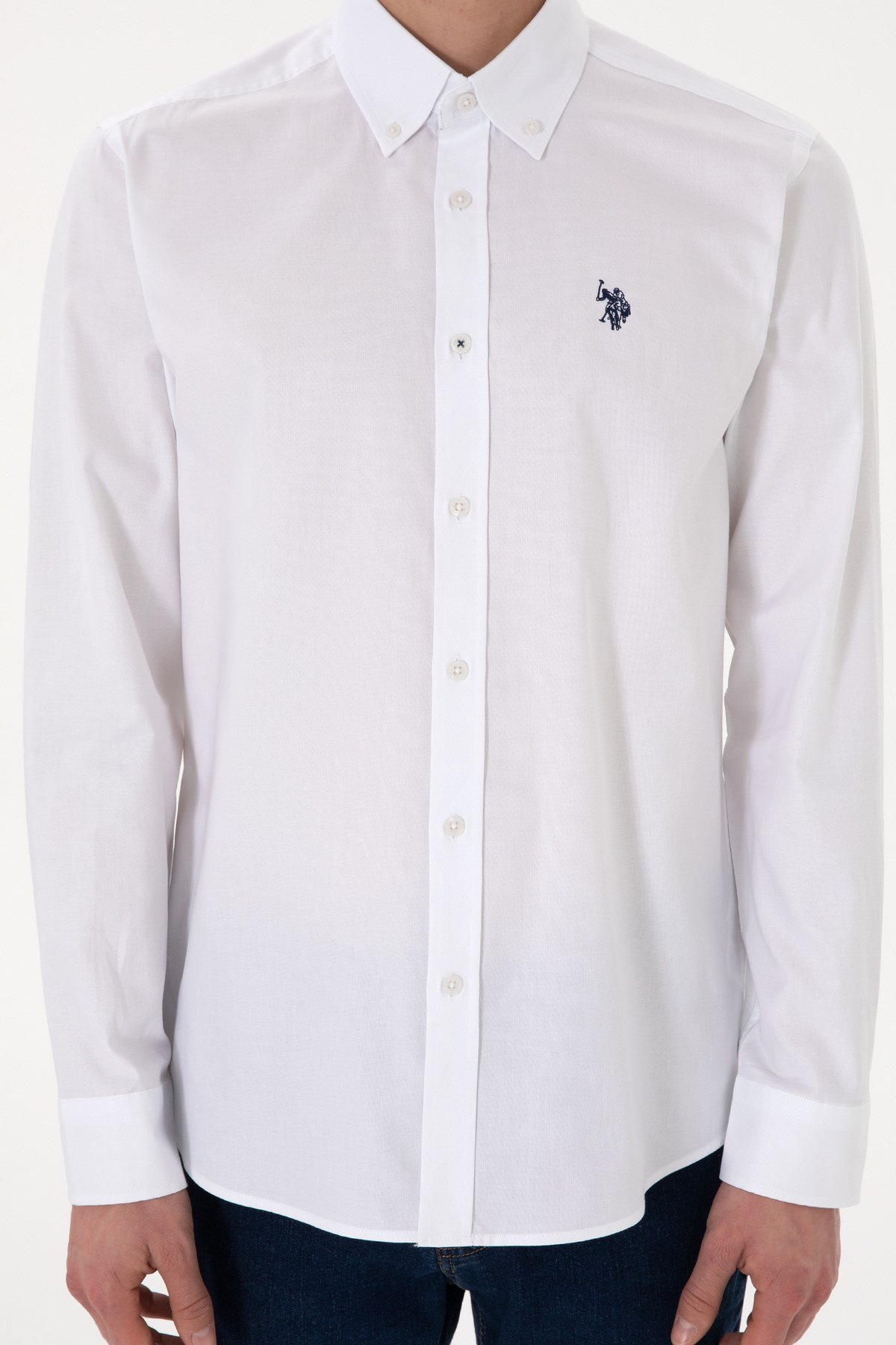 U.s. Polo Assn. %100 Pamuk Uzun Kol Slim Fit Gömlek 2083199