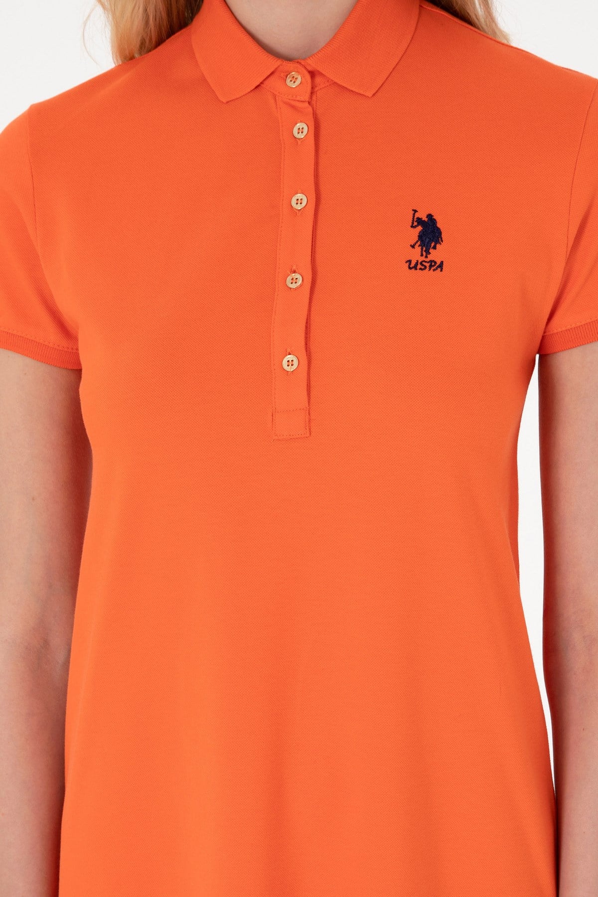 U.s. Polo Assn. Kadın Polo Yaka Mini Boy Örme Elbise 2075130