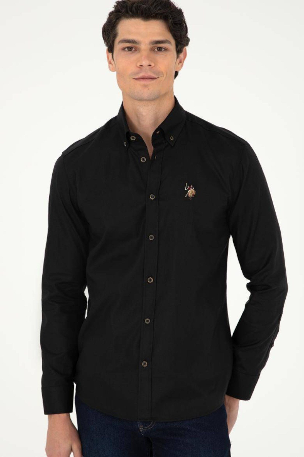 U.s. Polo Assn. Uzun Kollu %100 Pamuk Basic Gömlek 1962279