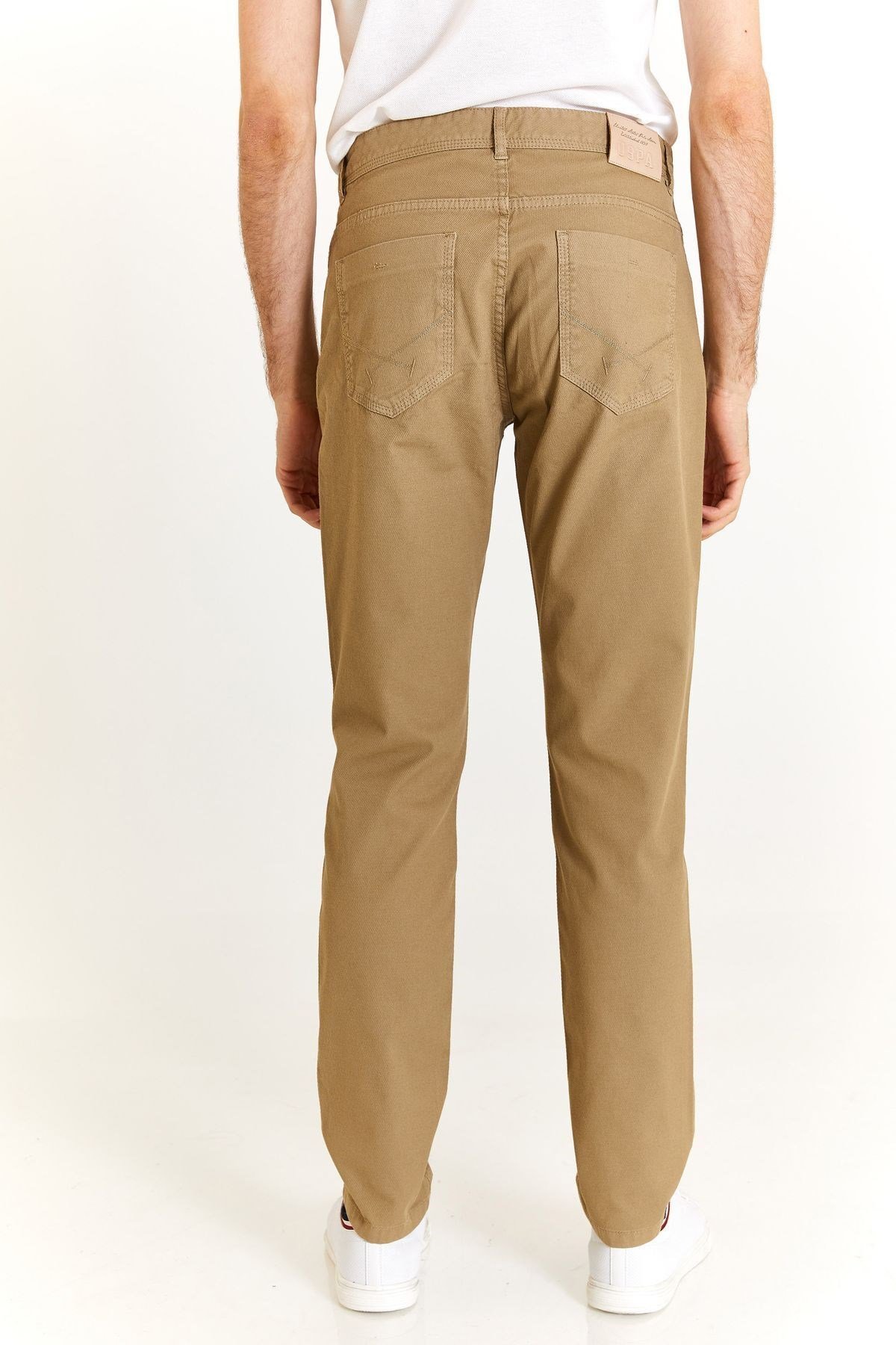 U.S. Polo Assn. Standart Kalıp Düz Paça Normal Bel Siyah Erkek Pantolon 1873679