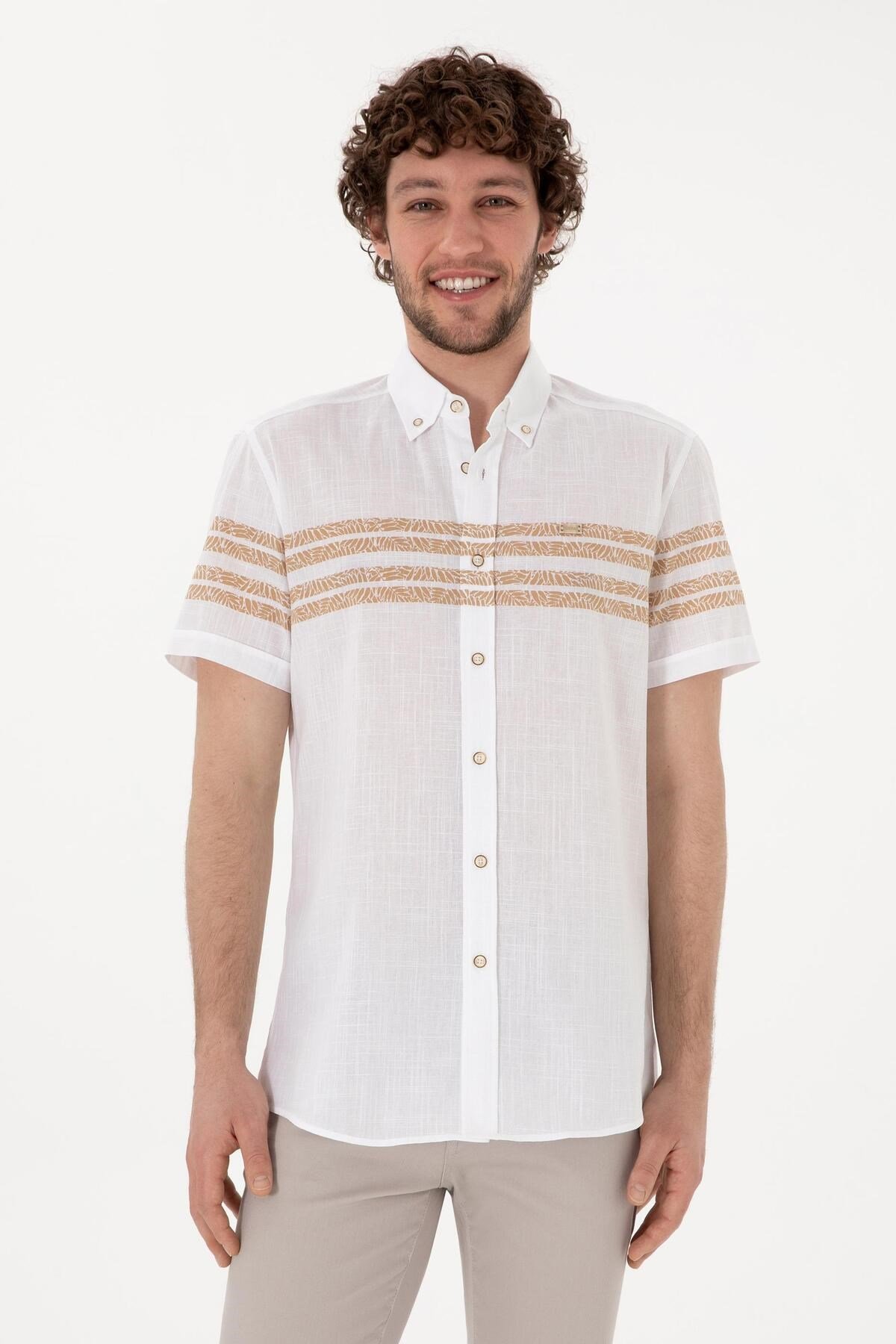 U.s. Polo Assn. Erkek Kısa Kollu Regular %100 Pamuk Gömlek 2172106
