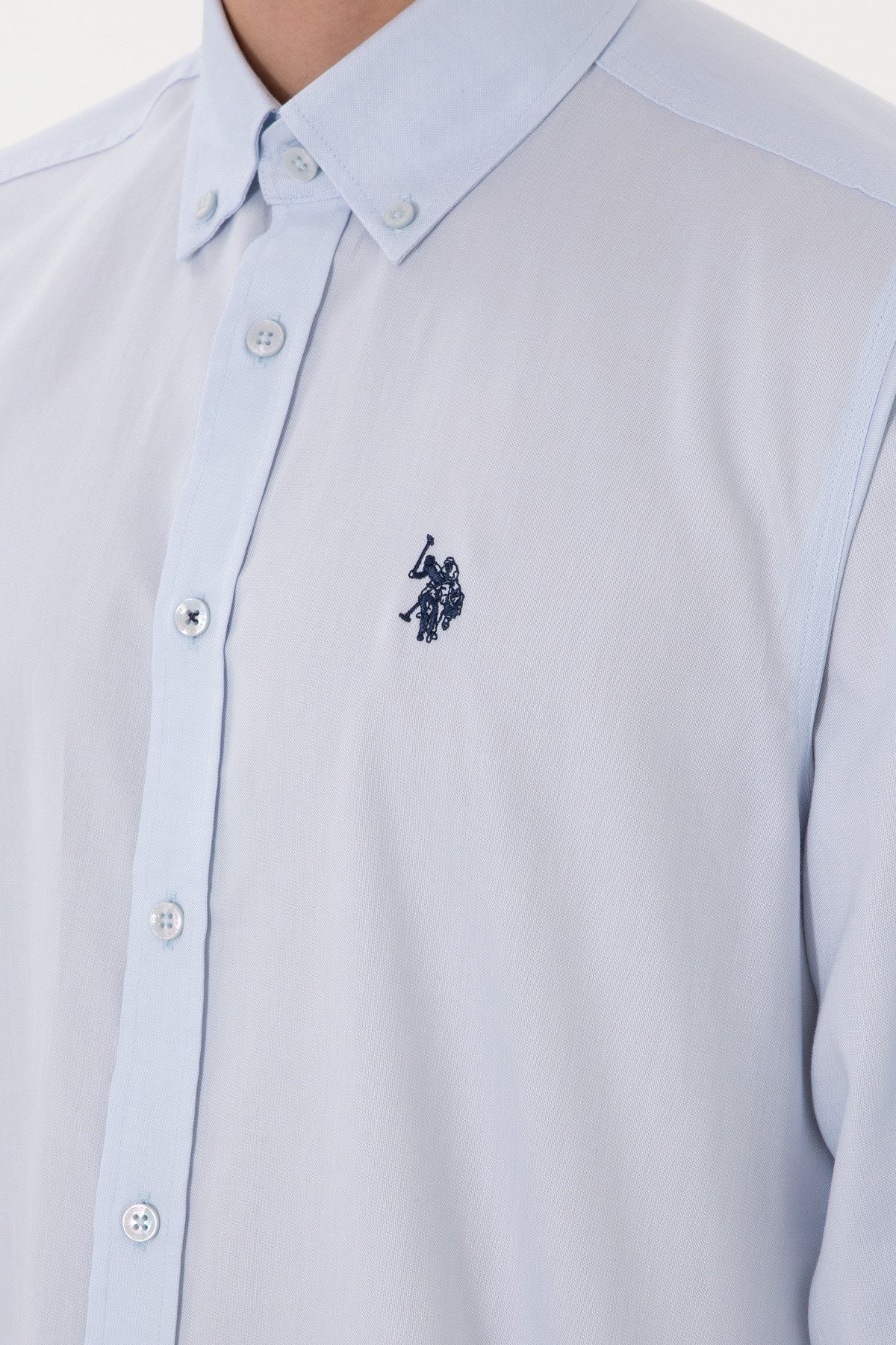 U.s. Polo Assn. %100 Pamuk Uzun Kol Slim Fit Gömlek 2083199