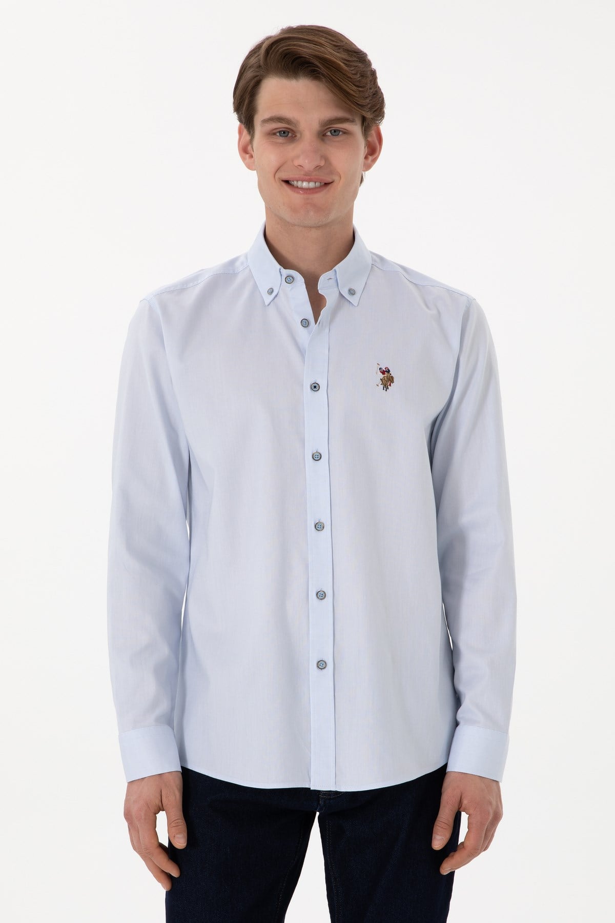 U.s. Polo Assn. Dokuma Uzun Kol Regular Gömlek 2083079