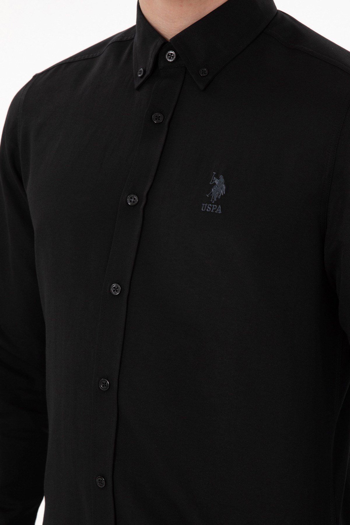 U.s. Polo Assn. Dokuma Uzun Kol Slim Fit Gömlek 2084085