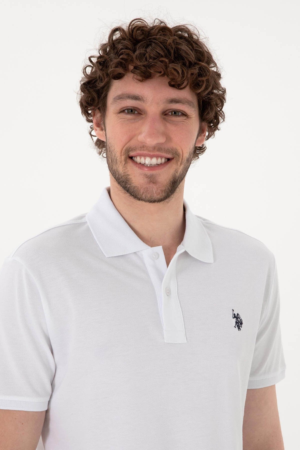 U.S. Polo Assn. Gtp04Iy025 Beyaz Erkek Polo Yaka T-shirt 2084151