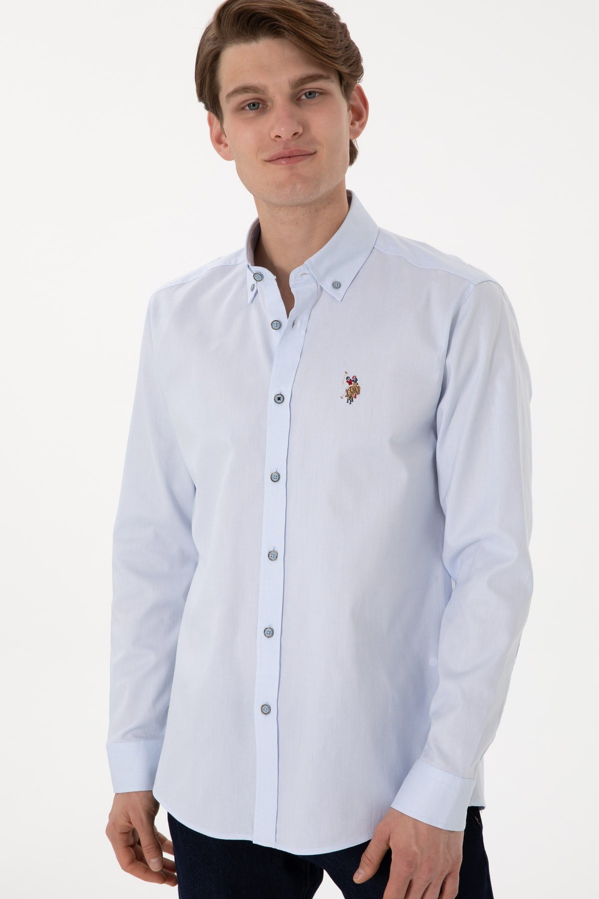 U.s. Polo Assn. Dokuma Uzun Kol Regular Gömlek 2083079