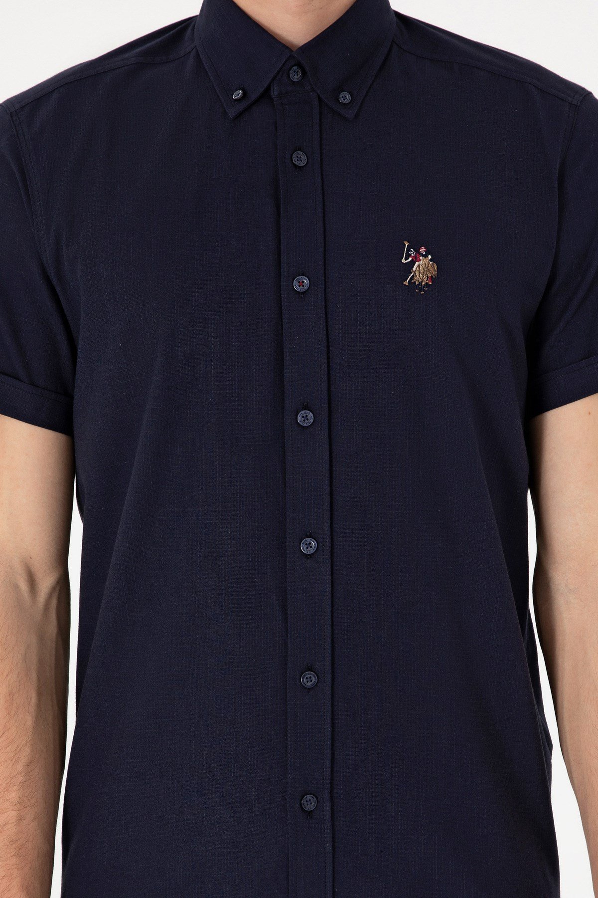 U.S. Polo Assn. Erkek Kısa Kol %100 Pamuk Gömlek 2083854