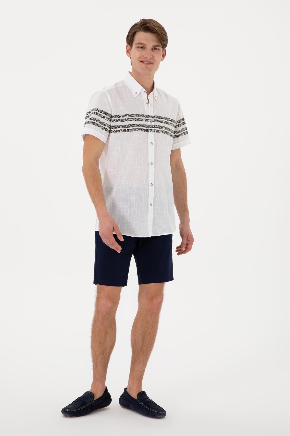 U.s. Polo Assn. Erkek Kısa Kollu Regular %100 Pamuk Gömlek 2172106