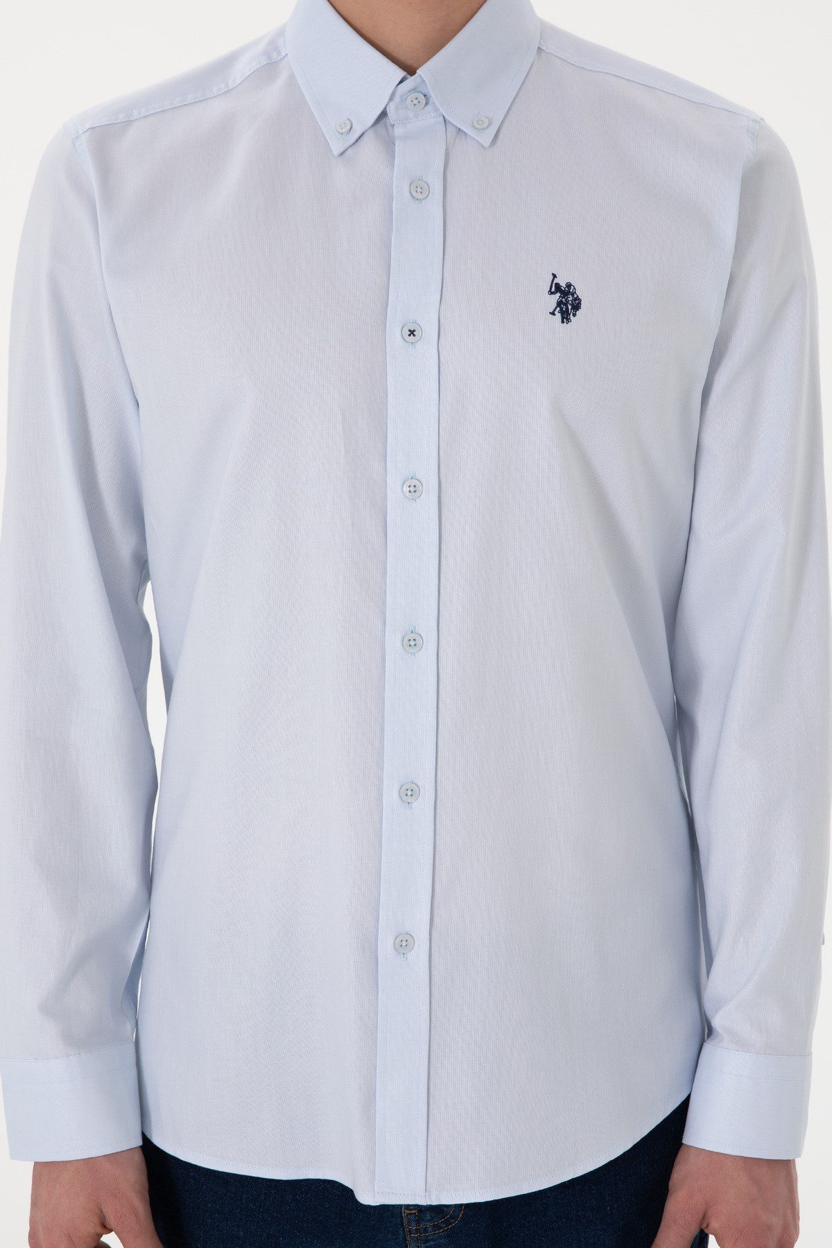 U.s. Polo Assn. %100 Pamuk Uzun Kol Slim Fit Gömlek 2083199