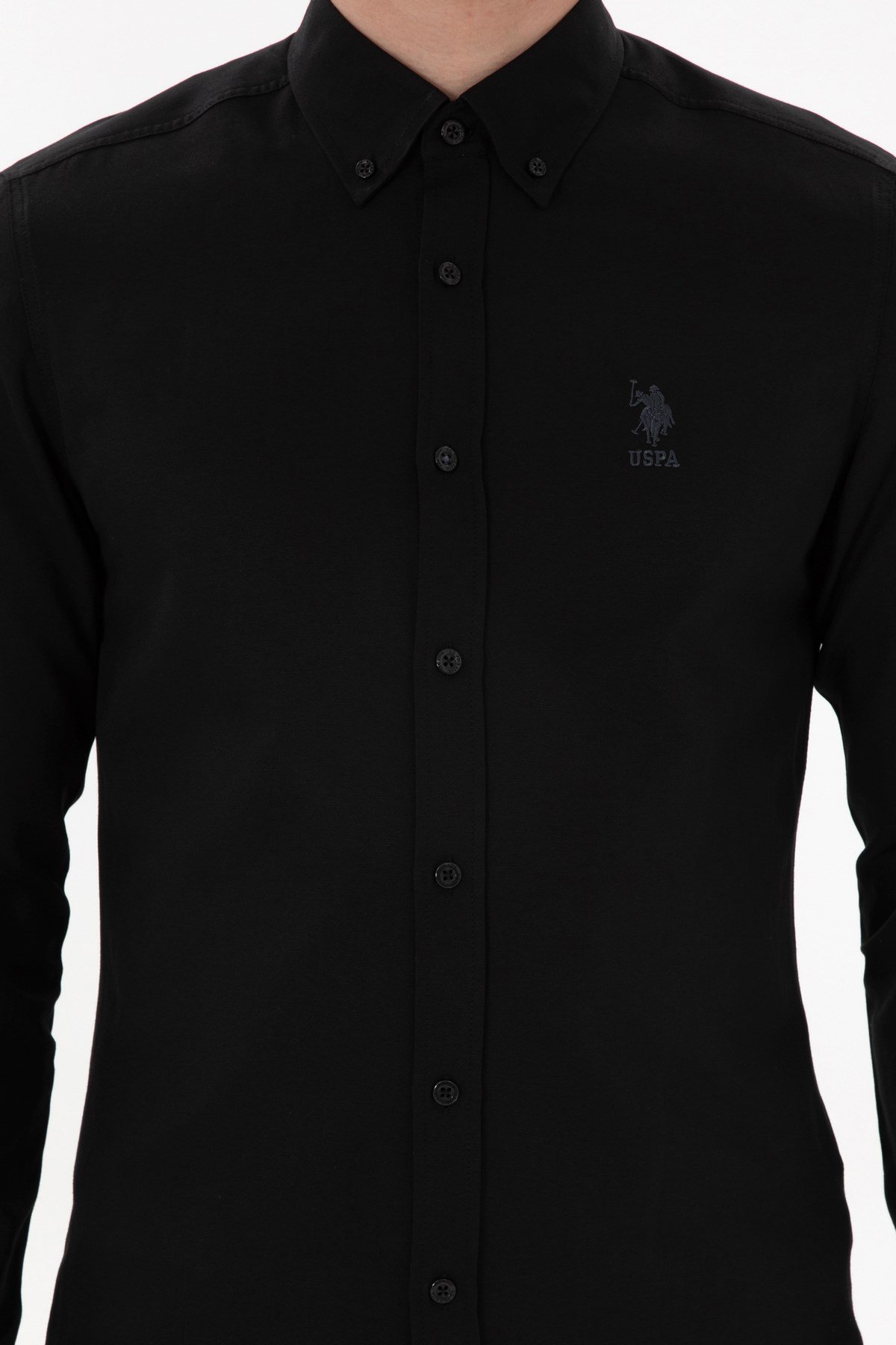 U.s. Polo Assn. Dokuma Uzun Kol Slim Fit Gömlek 2084085