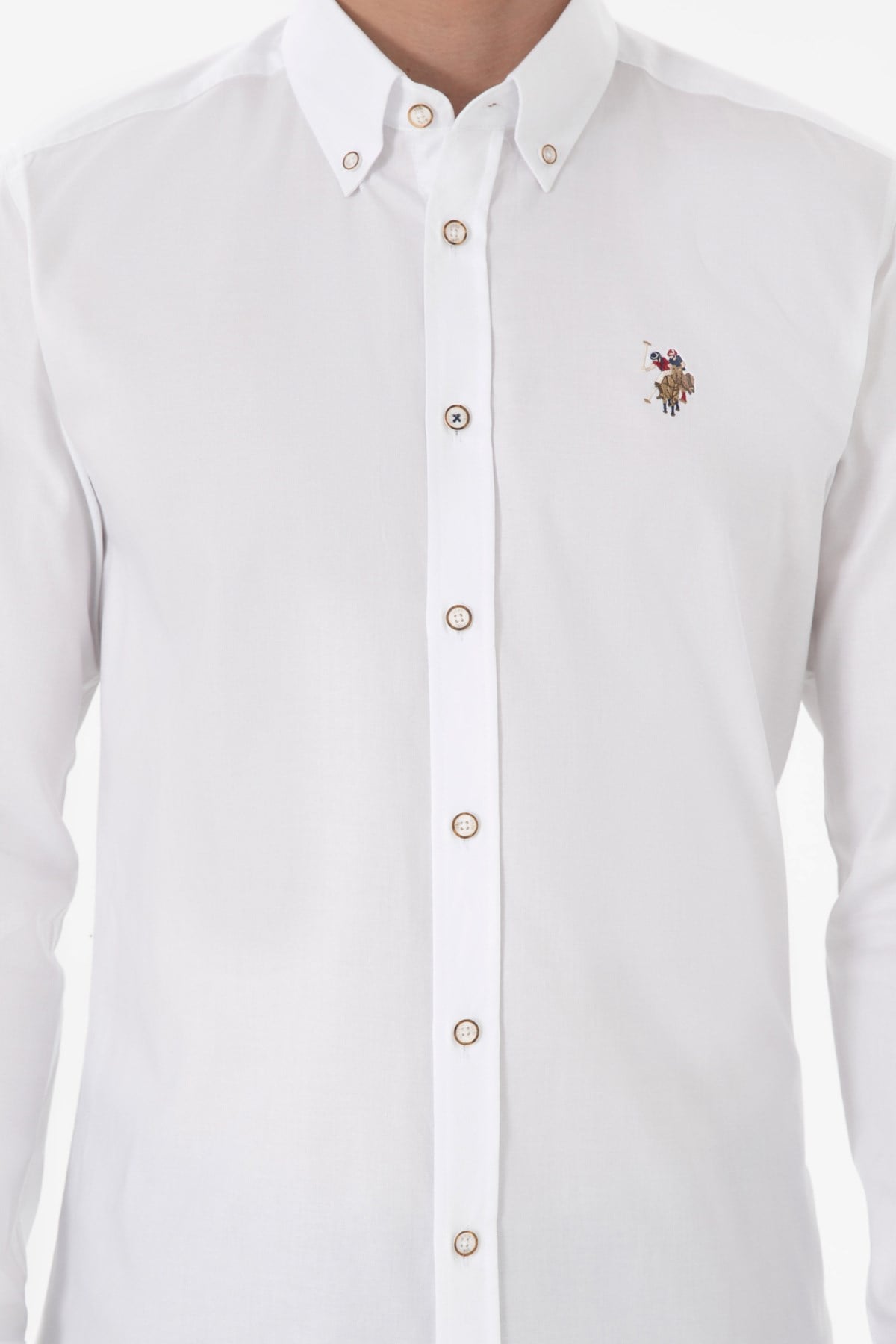 U.s. Polo Assn. %100 Pamuk Uzun Kol Slim Fit Gömlek 2082904