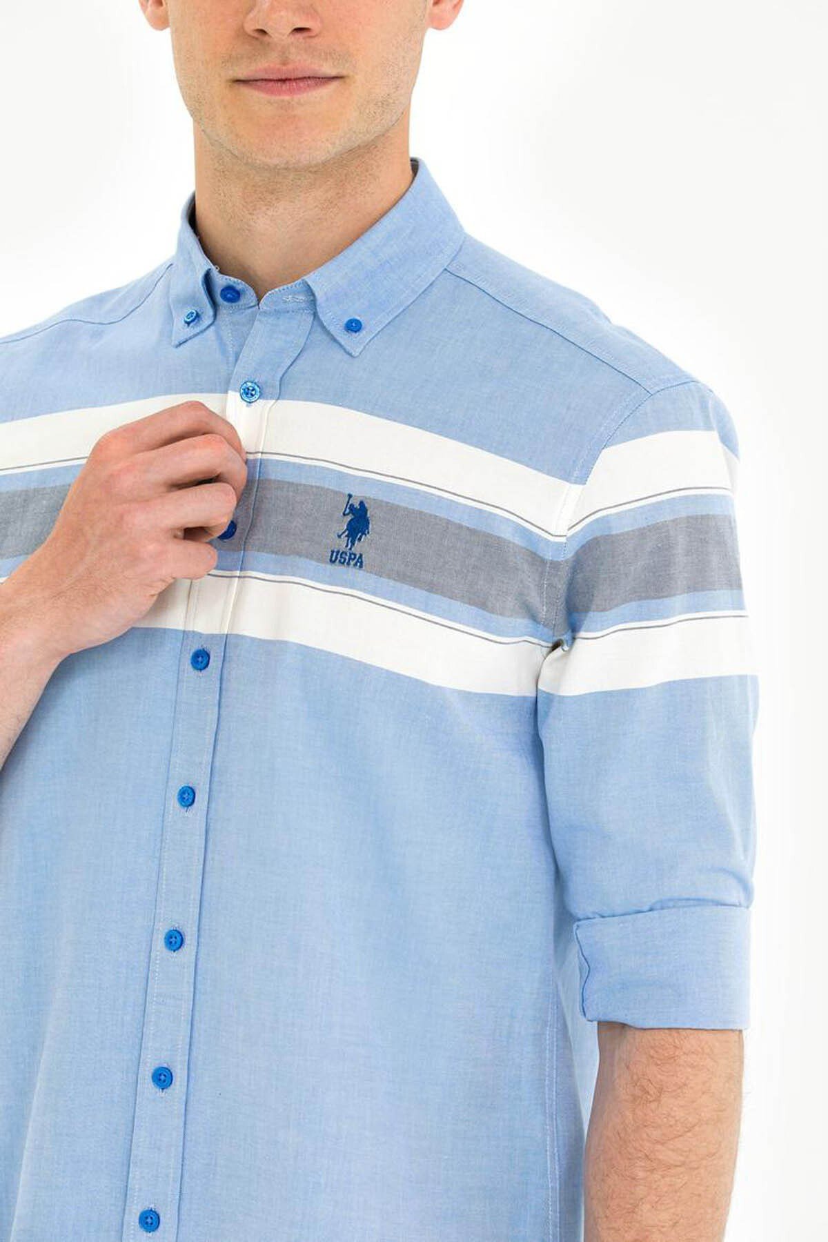 U.S. Polo Assn. Rıbaro Saks Erkek Gömlek 1584026