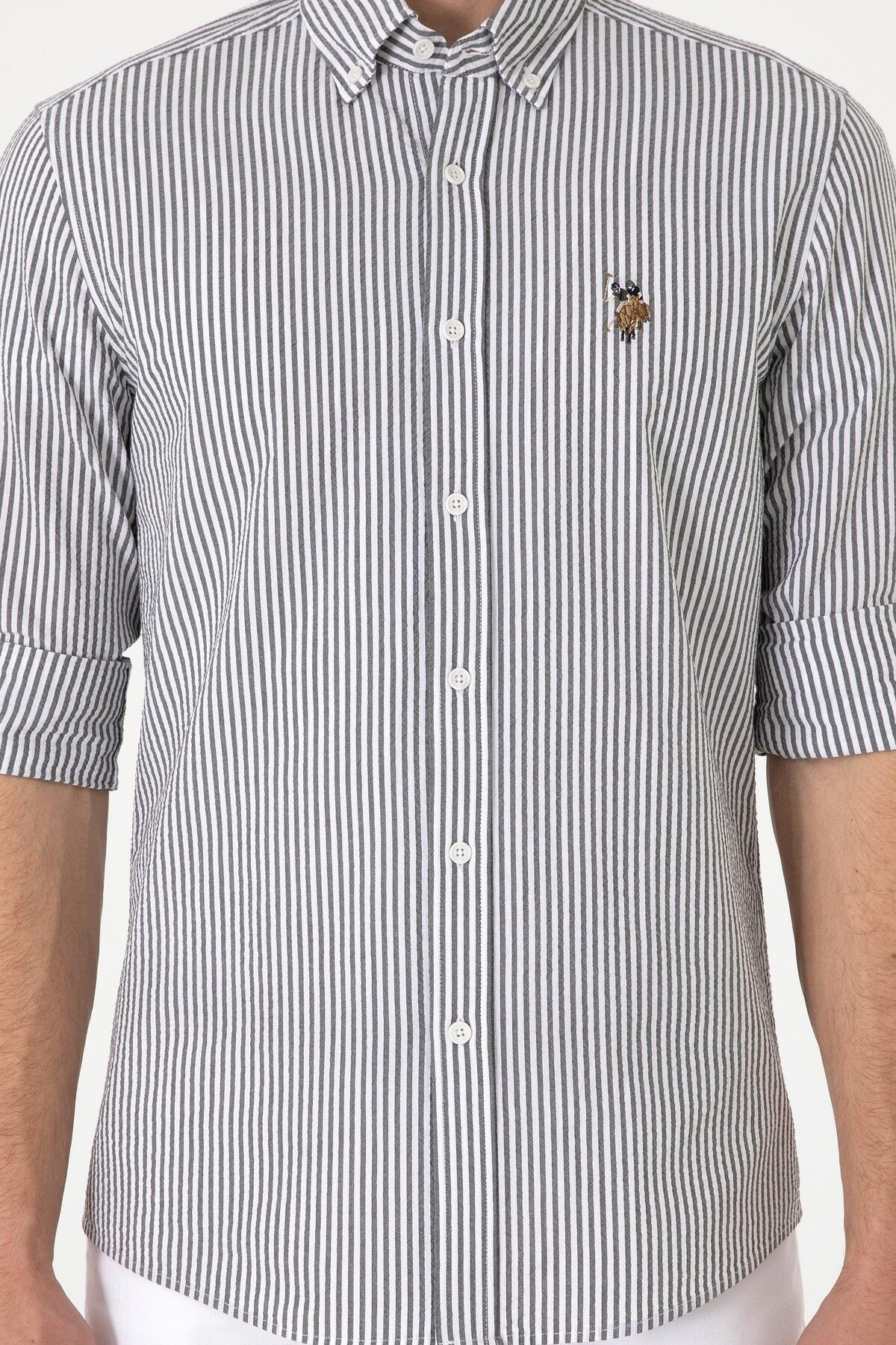 U.s. Polo Assn. Erkek Uzun Kollu Slim Fit %100 Pamuk Gömlek 2103065